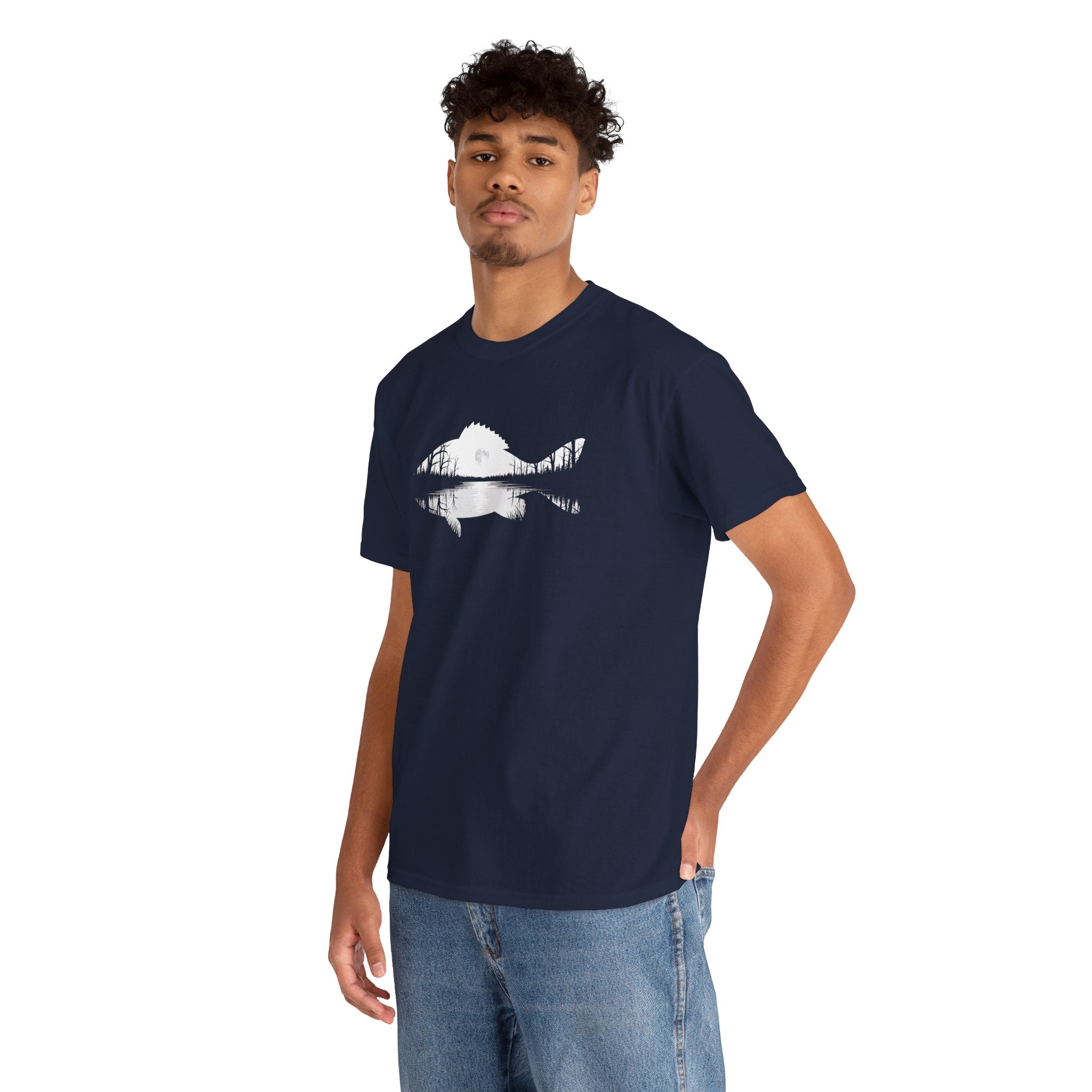 Fish Silhouette | Lake Life Fishing Tee | Cr8tive Designs