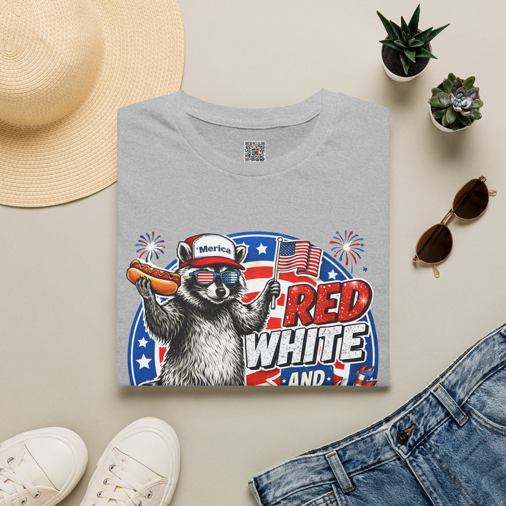 RED WHITE AND BOOM | Patriotic Raccoon Fireworks Design | Cr8tive Designs