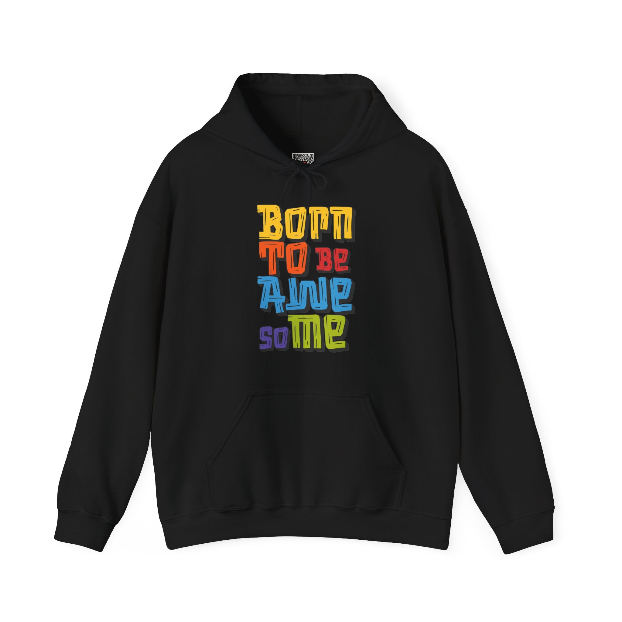 Born to Be Awesome | Colorful Retro Hoodie | Cr8tive Designs