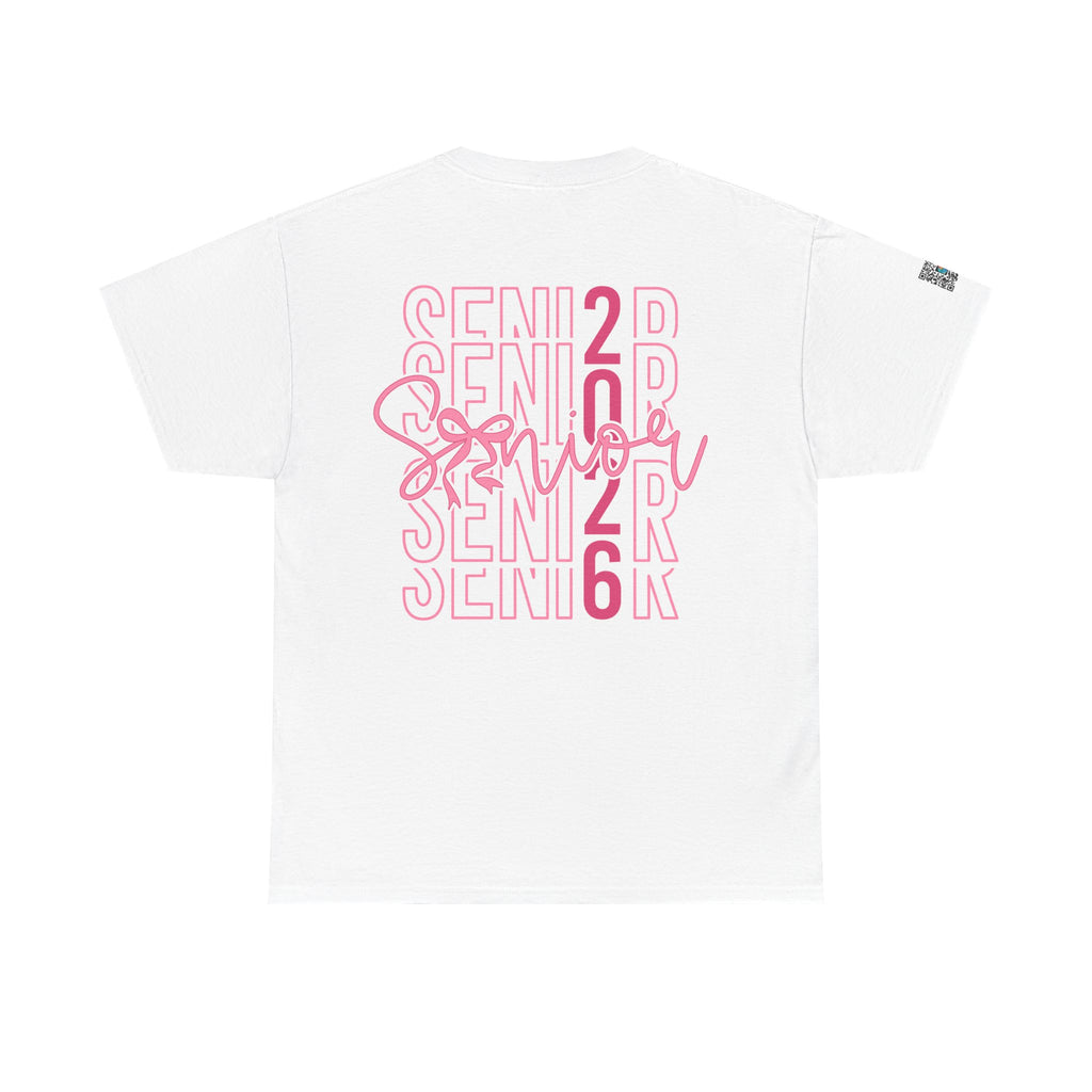 Senior 2026 Pink Script T-Shirt | Cute Graduation T-Shirt | Aesthetic Senior Shirt | Unisex Fit | Cr8tive Designs