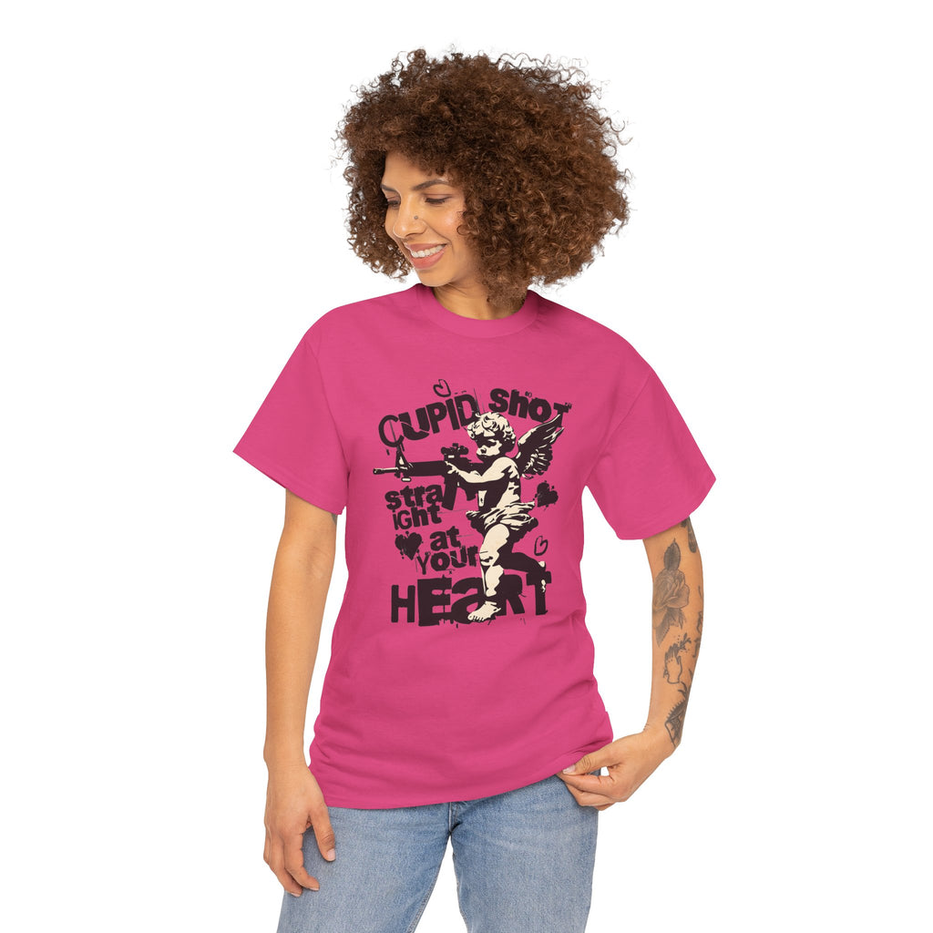 Cupid Shot Straight at Your Heart | Vintage Cupid Tshirt | Cr8tive Designs