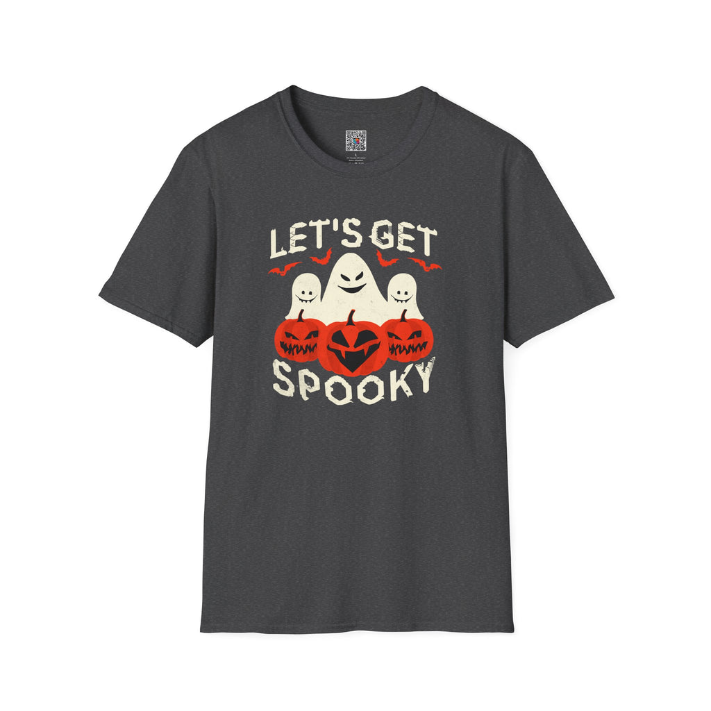 Halloween T-Shirt | "Let's Get Spooky" Ghosts & Jack-O'-Lanterns Tee | Cr8tive Designs