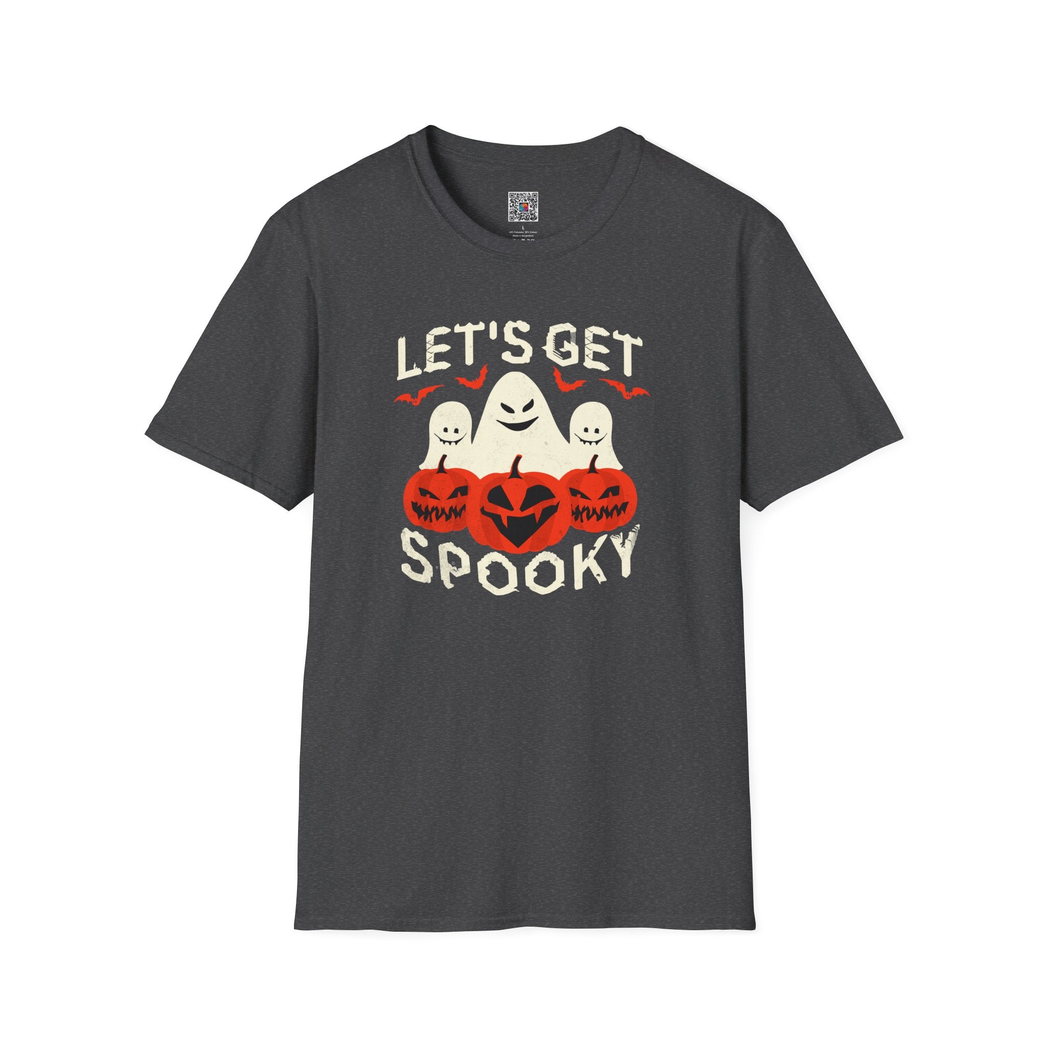 Halloween T-Shirt | "Let's Get Spooky" Ghosts & Jack-O'-Lanterns Tee | Cr8tive Designs