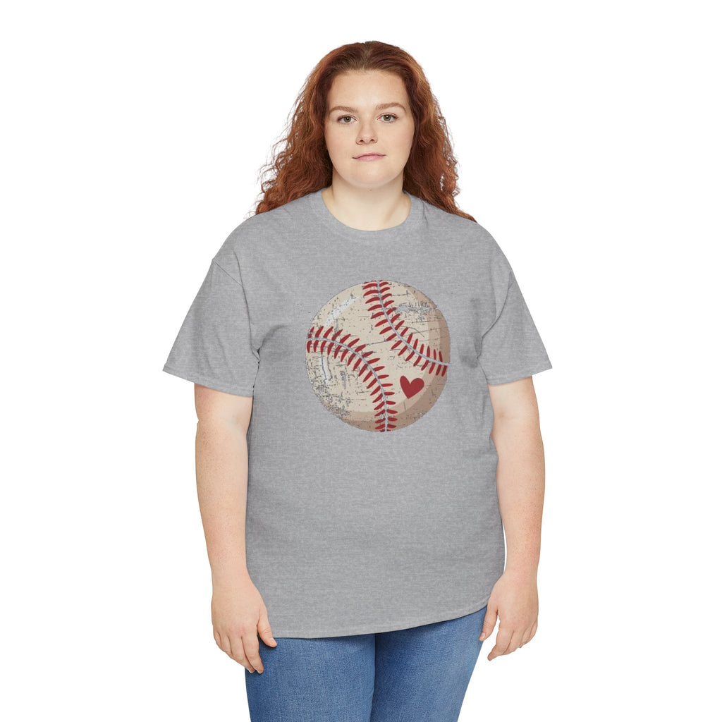 Vintage Baseball Heart T-Shirt