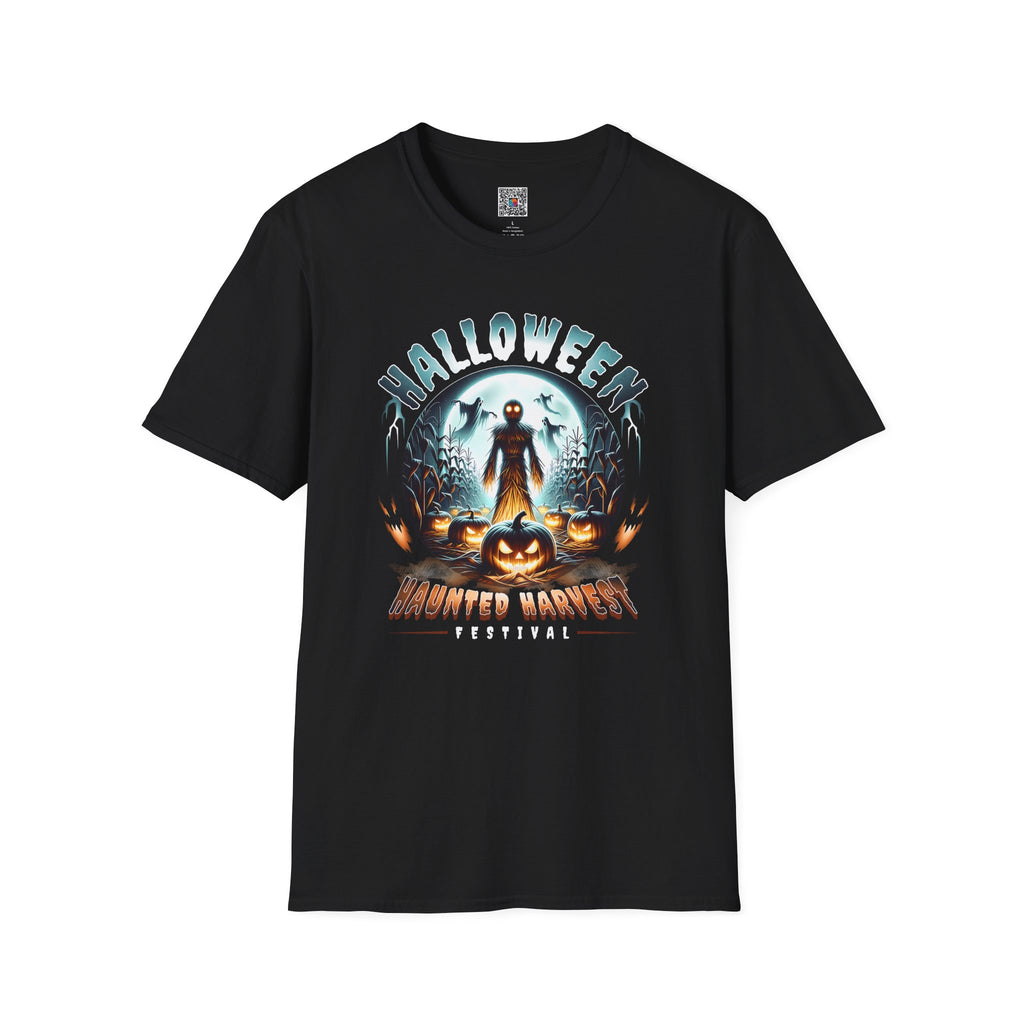 Halloween Scarecrow T‑Shirt | Creepy Pumpkin & Crows Graphic Tee | Cr8tive Designs