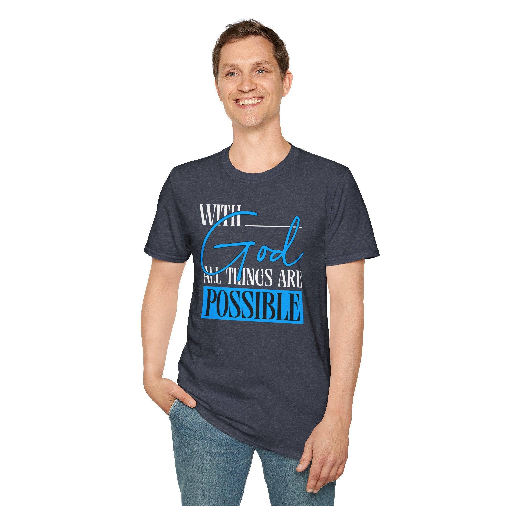 God All Things Are Possible T-Shirt — Inspirational Christian Faith Tee| Cr8tive Designs