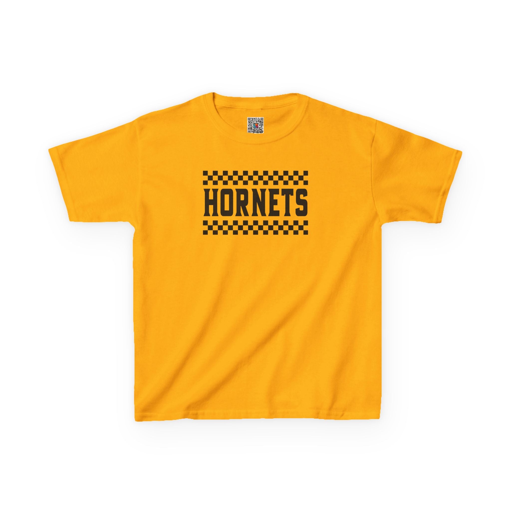 Checkered Hornets Youth T-Shirt | School Spirit Mascot Tee | Cr8tive Designs