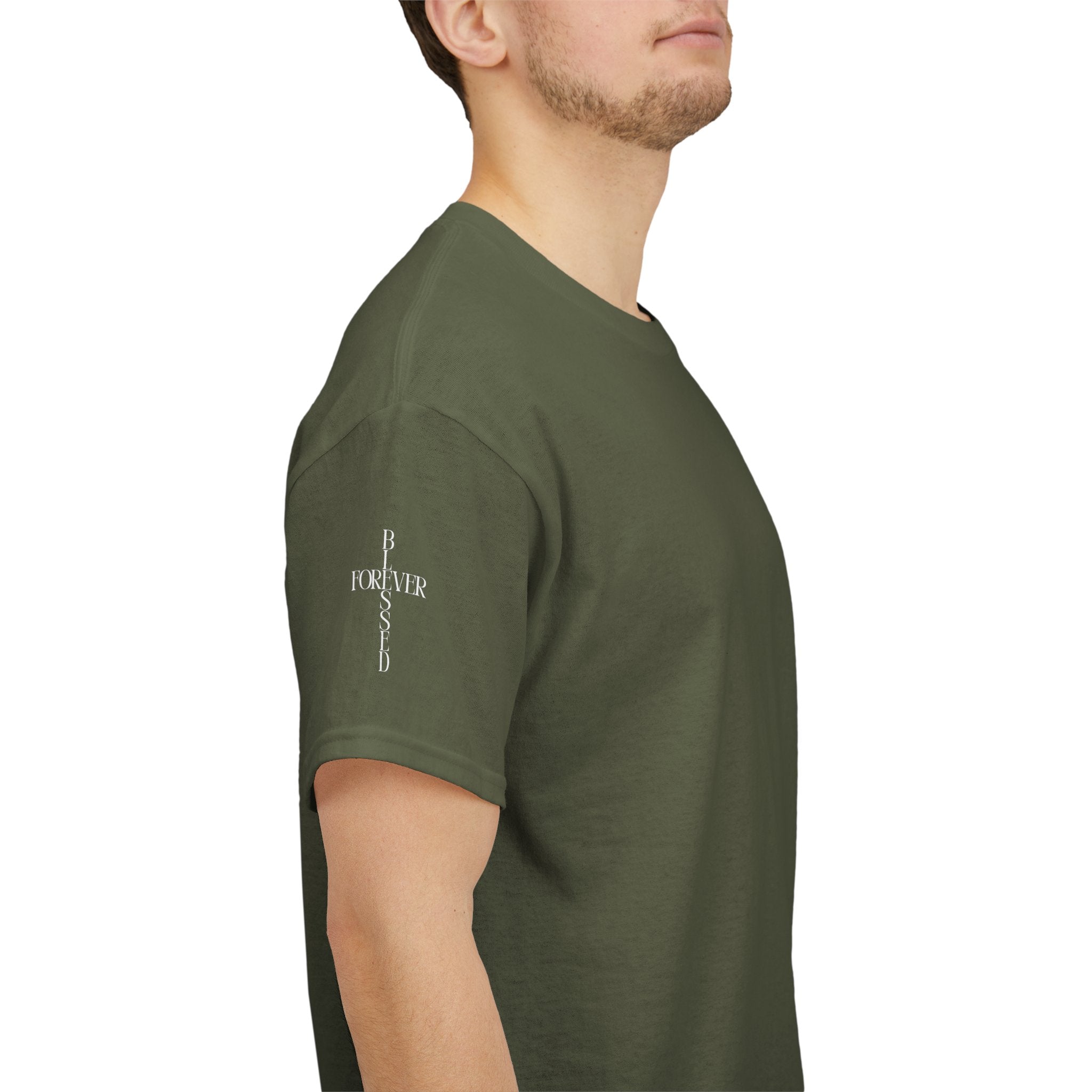 Chosen Vertical Script Tee – Christian 1 Peter 2:9 Faith Shirt