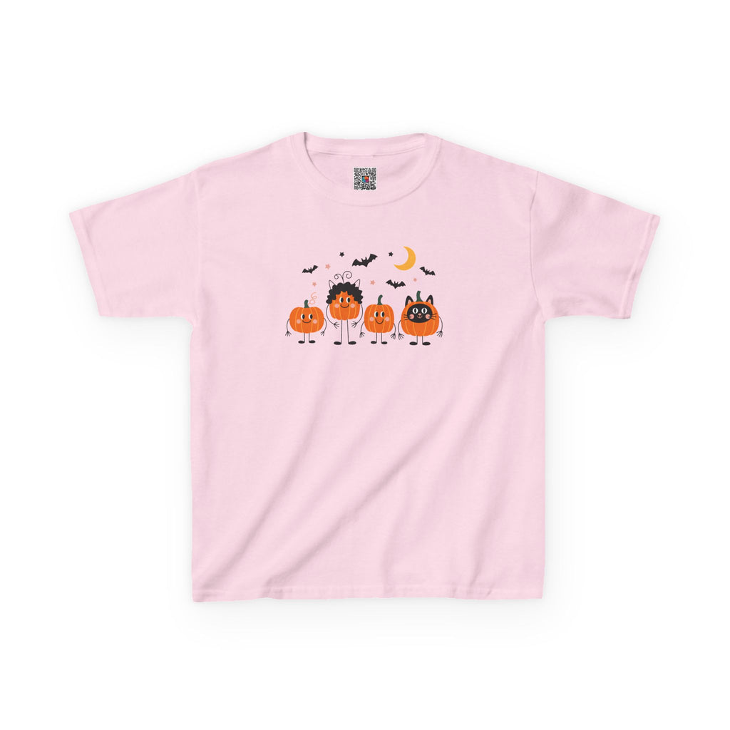 Cute Pumpkin Costumes Kids Tee | Fun Halloween Pumpkin Cat Youth T-Shirt | Cr8tive Designs