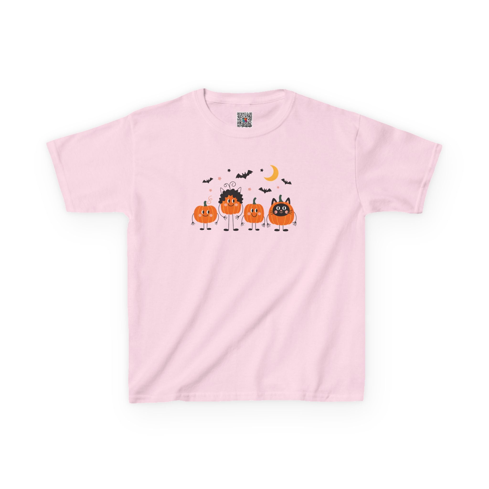 Cute Pumpkin Costumes Kids Tee | Fun Halloween Pumpkin Cat Youth T-Shirt | Cr8tive Designs