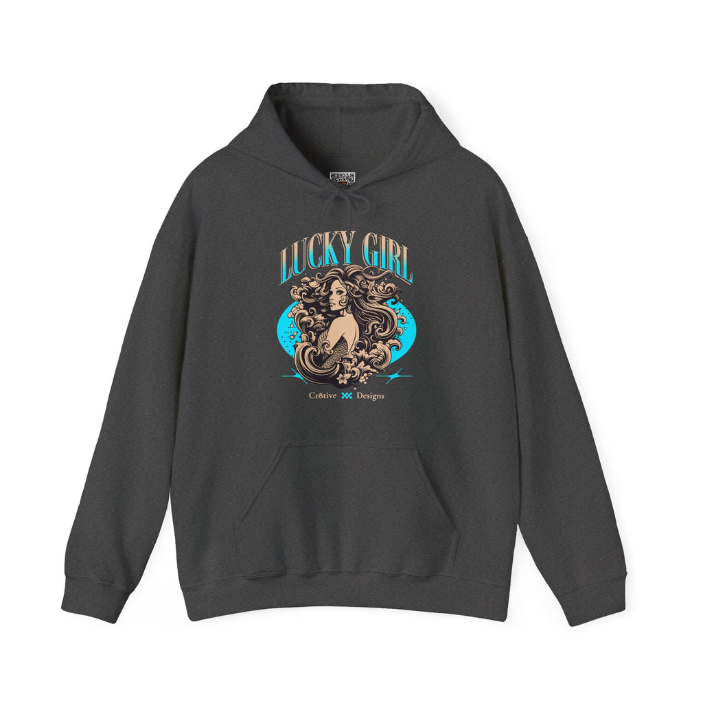 Lucky Girl | Retro Mermaid Hoodie | Cr8tive Designs