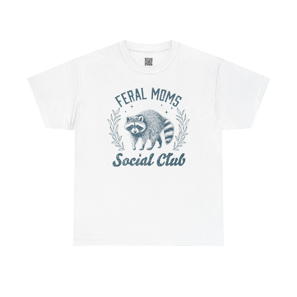 Feral Moms Club Graphic Tee – Trendy Funny Mom Shirt, Motherhood Humor Tee | Cr8tive Designs