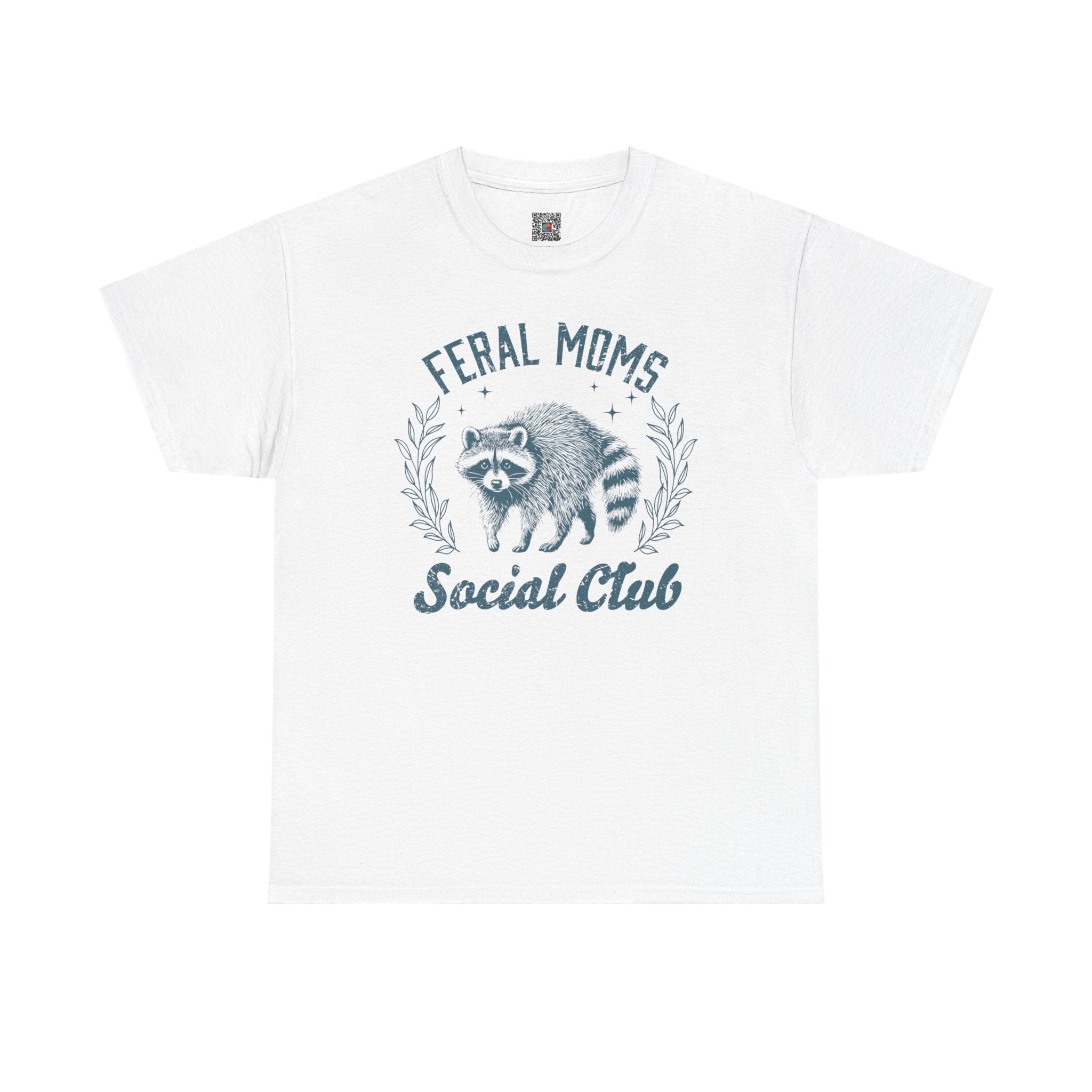 Feral Moms Club Graphic Tee – Trendy Funny Mom Shirt, Motherhood Humor Tee | Cr8tive Designs