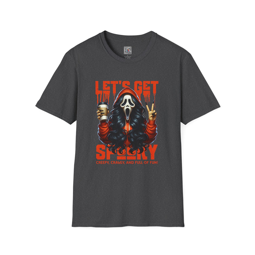 Let's Get Spooky T-Shirt | Horror Mask Halloween Graphic Tee | Cr8tive Designs