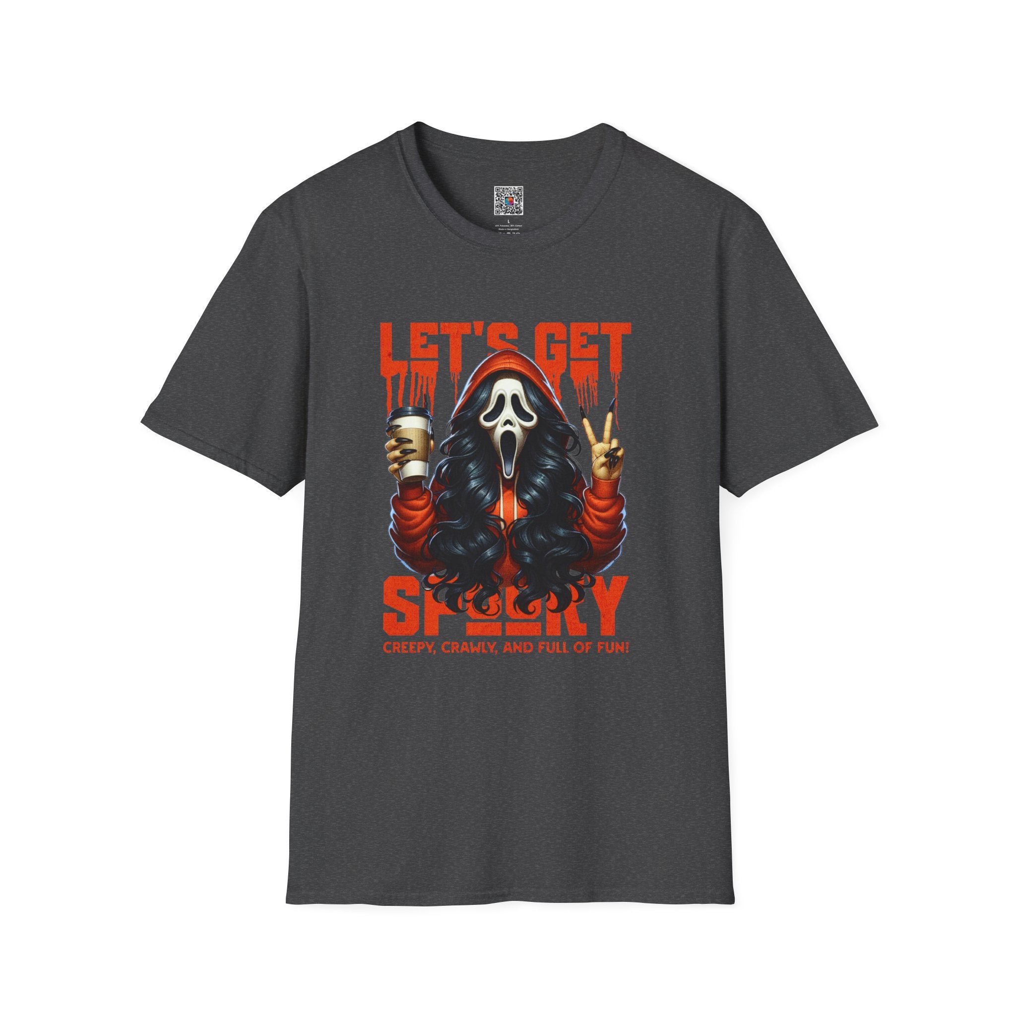 Let's Get Spooky T-Shirt | Horror Mask Halloween Graphic Tee | Cr8tive Designs