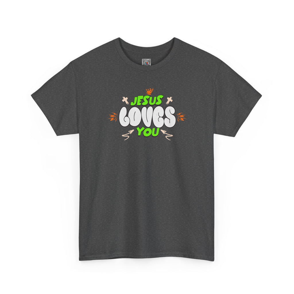 Jesus Loves You T-Shirt | Retro Bubble Gospel Tee | Cr8tive Designs