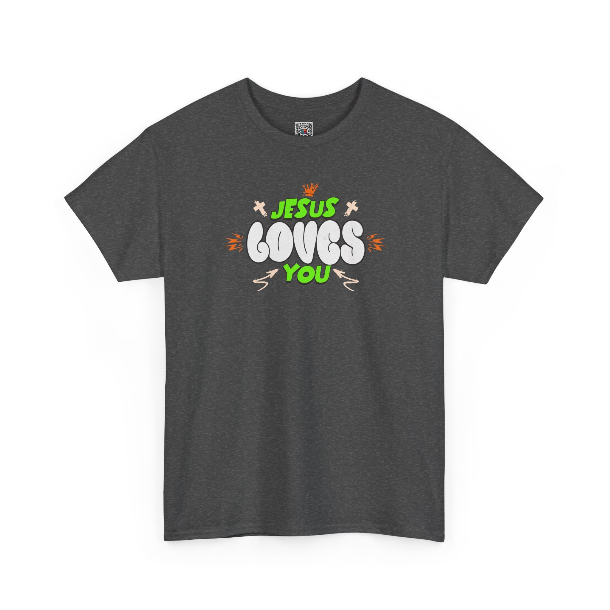 Jesus Loves You T-Shirt | Retro Bubble Gospel Tee | Cr8tive Designs