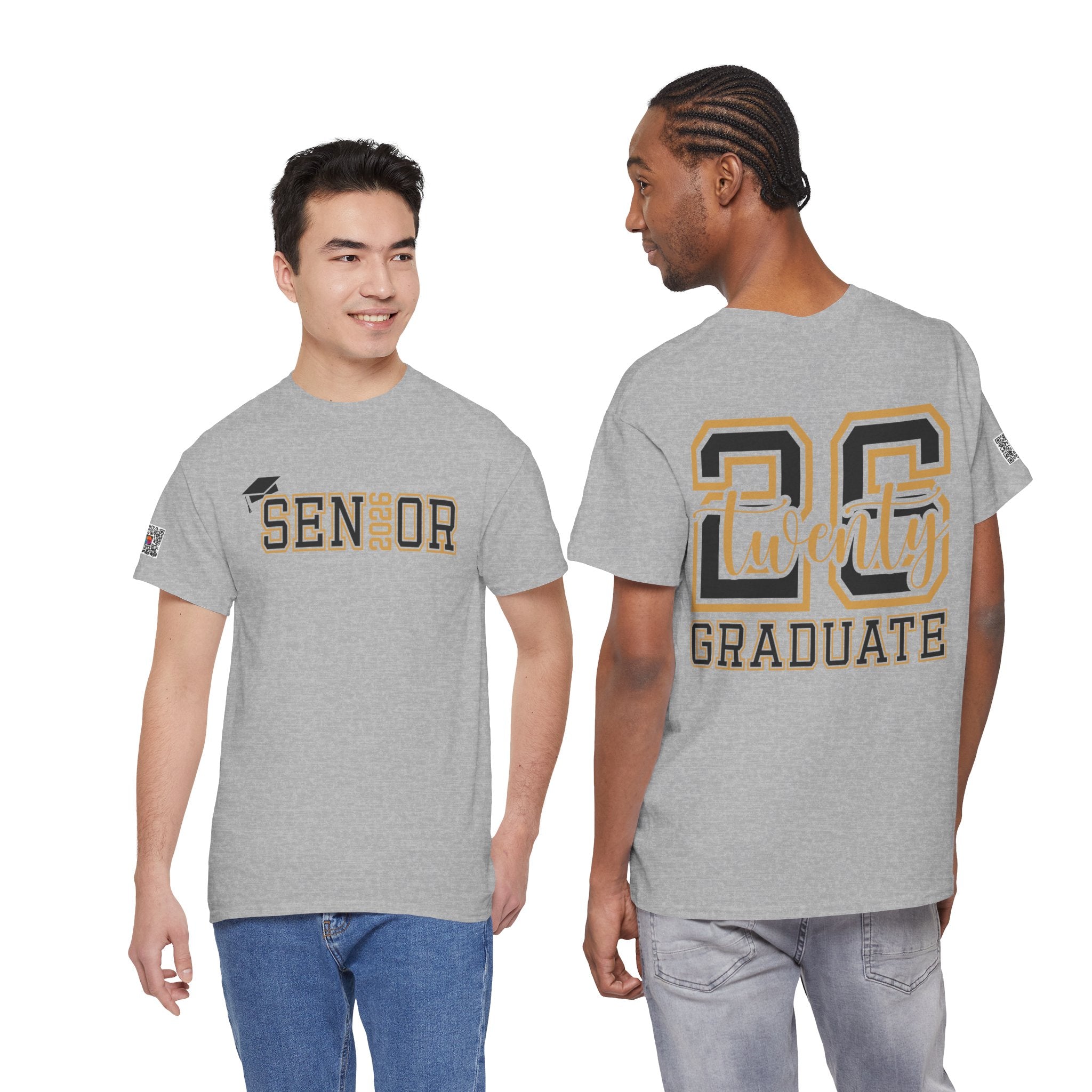 Senior 2026 Graduation Cap T-Shirt | Classic Senior Year Tee | Unisex Graphic Shirt | Cr8tive Designs