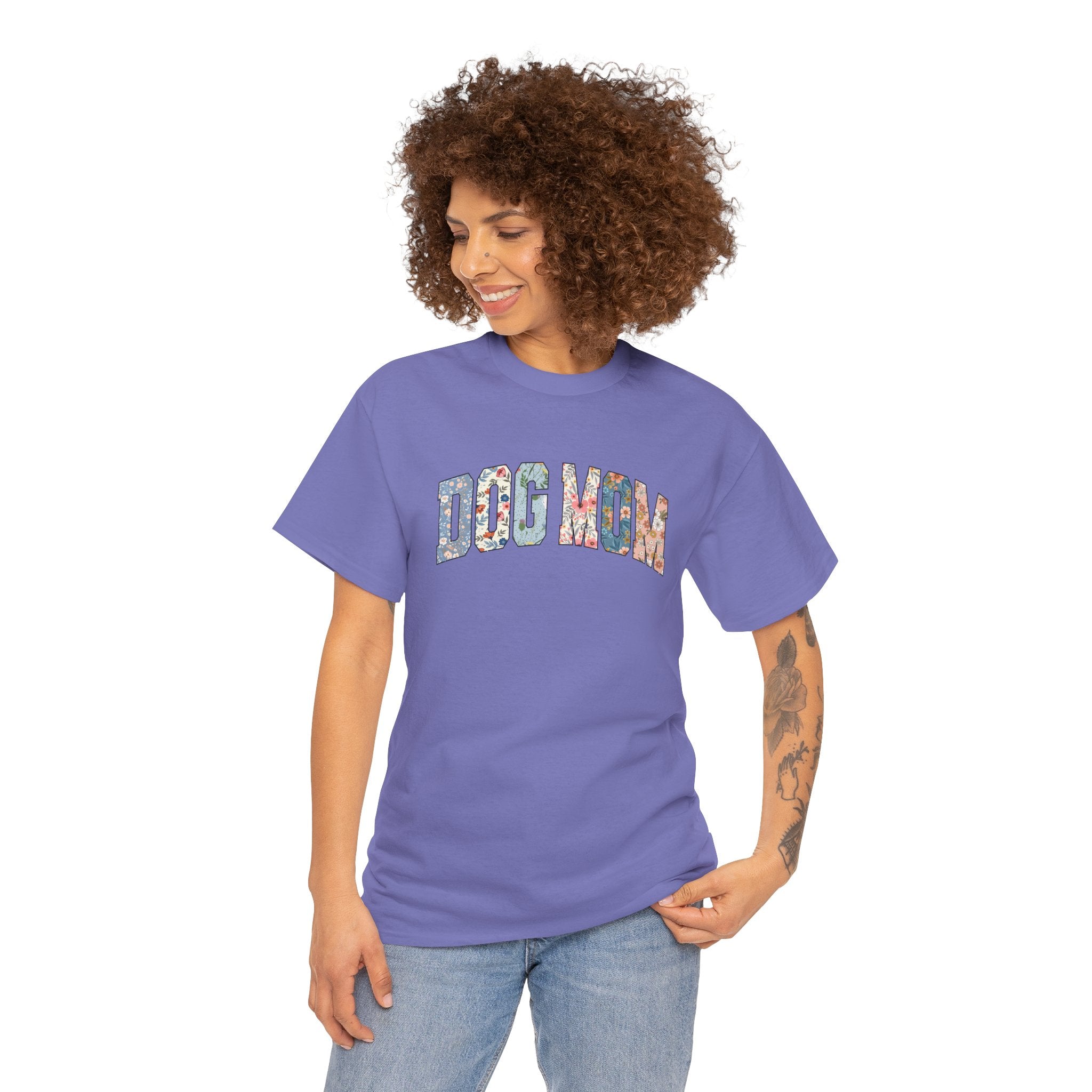 Floral Dog Mom Tee | Cute Pet Lover Shirt | Cr8tive Designs