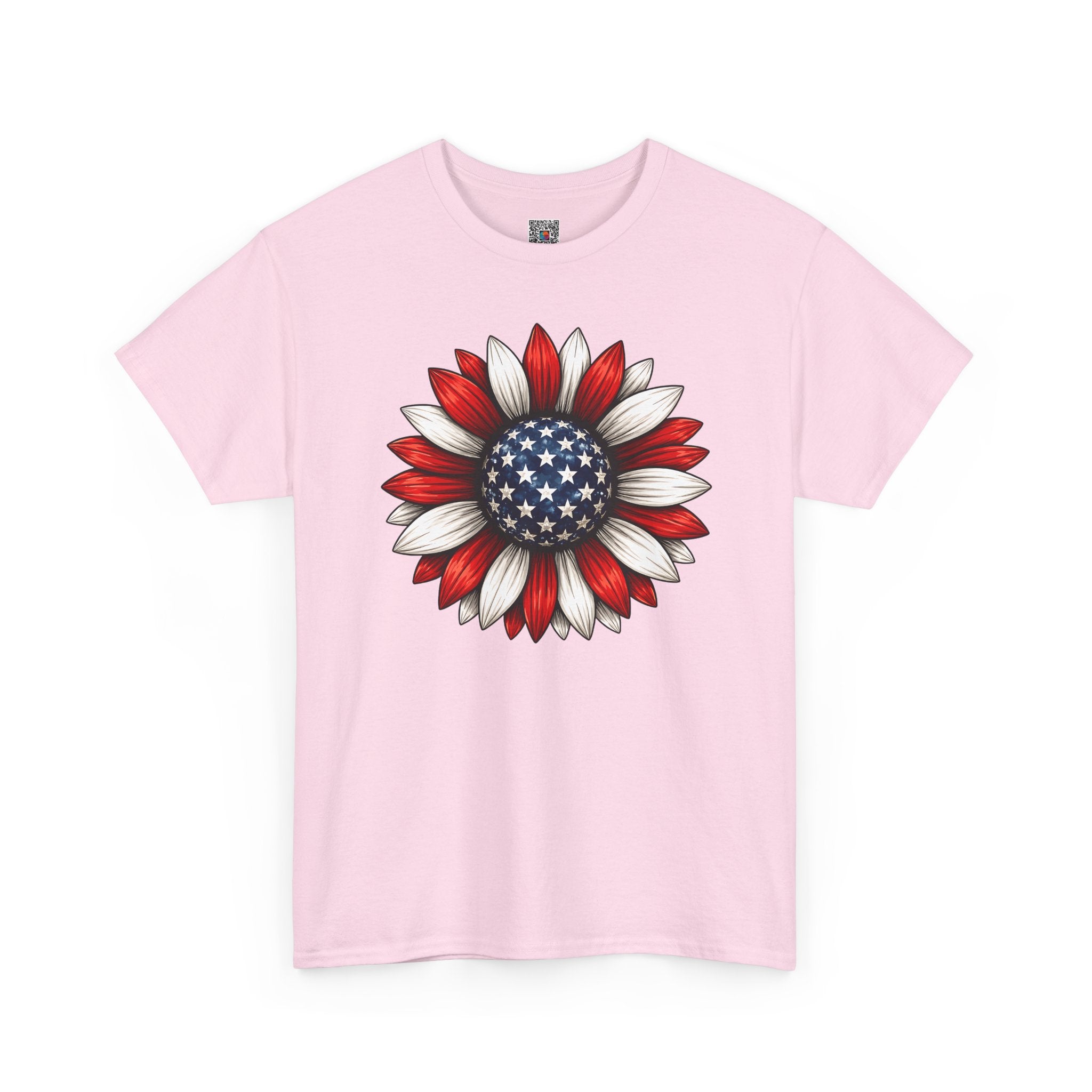 Patriotic Sunflower| American Flag Floral Tee for 4th of July| Cr8tive Designs