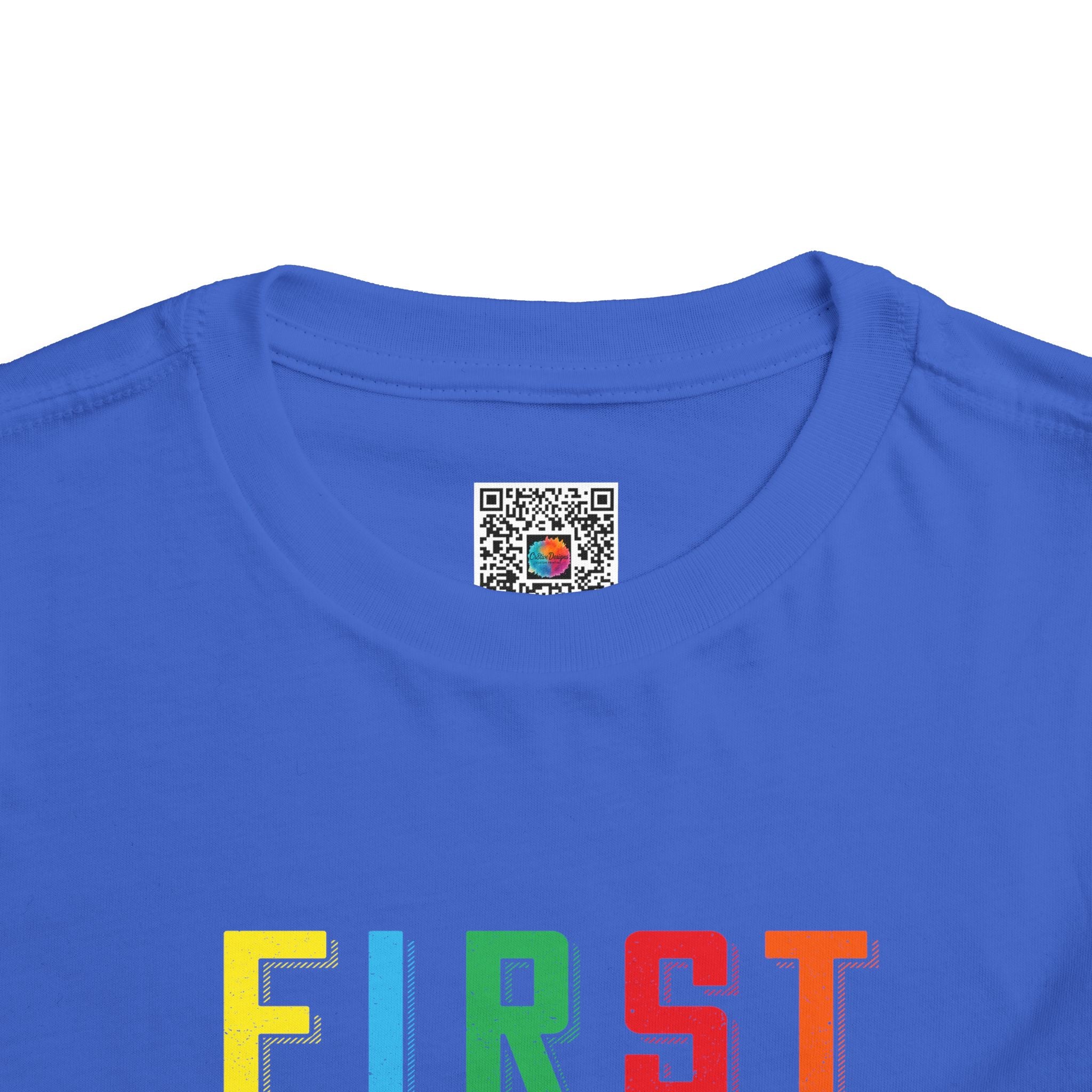 First Day of Kindergarten Toddler Tee | Colorful Back-to-School T-Shirt | Cr8tive Designs