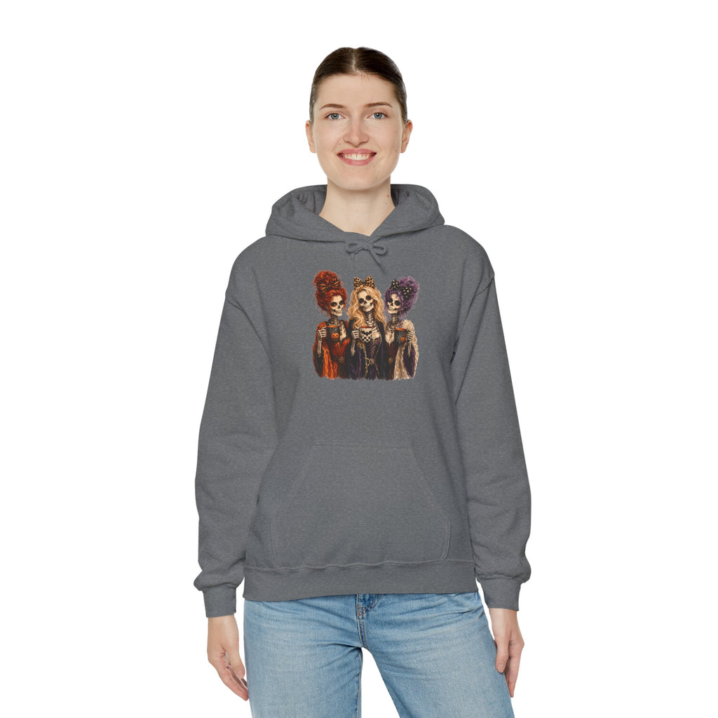 Skeleton Witch Sisters Graphic Hoodie | Cr8tive Designs
