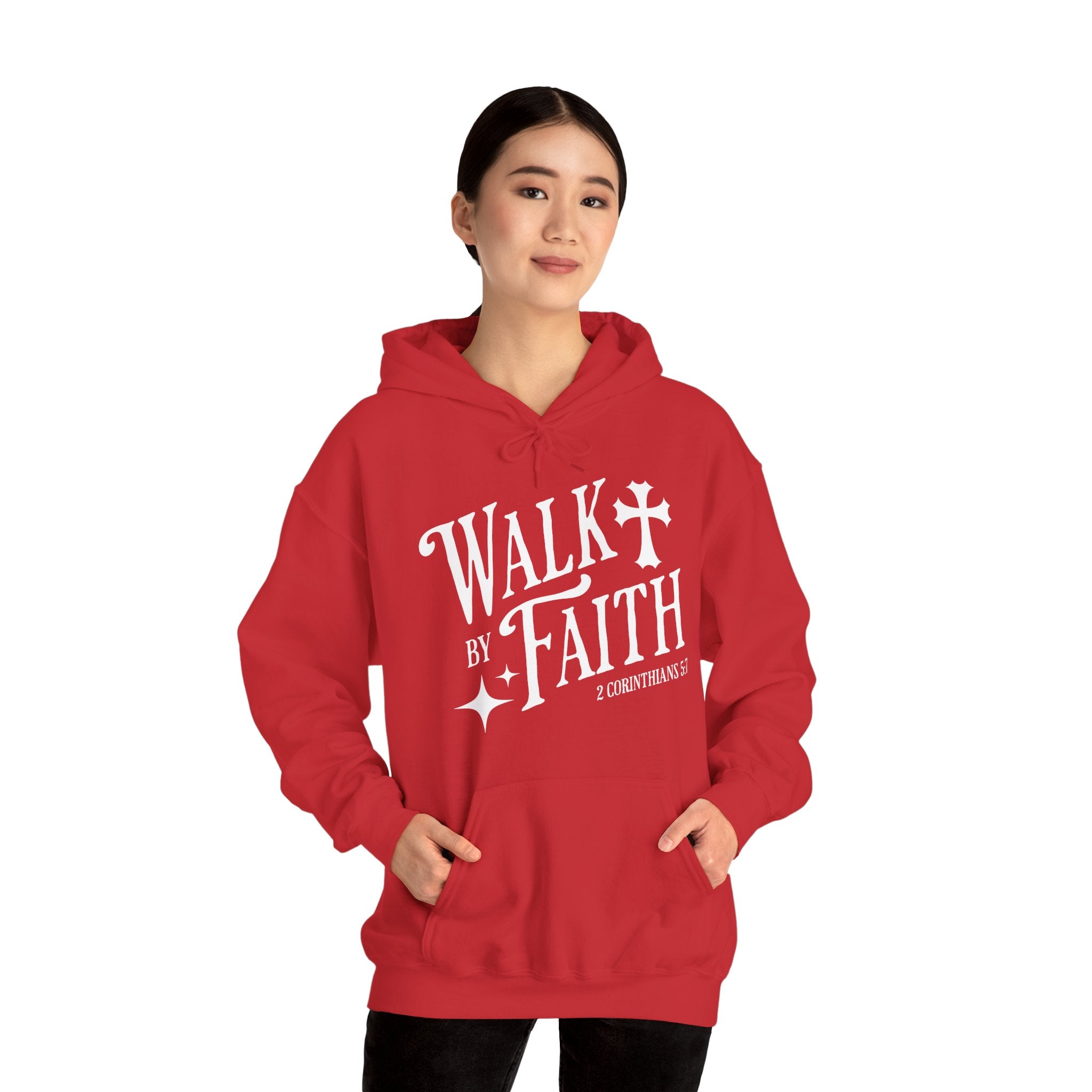Walk by Faith | Christian Scripture Hoodie | Cr8tive Designs
