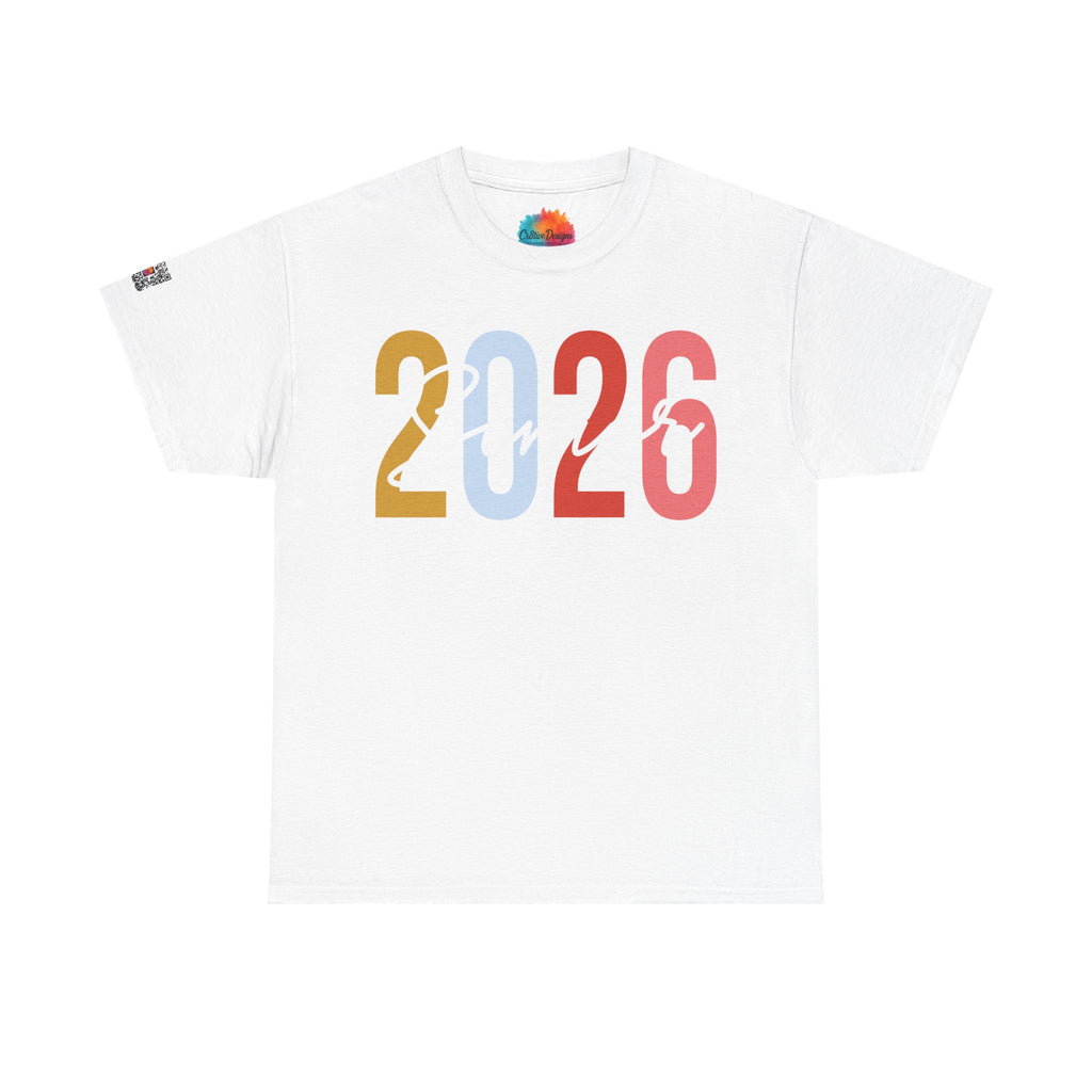 Senior 2026 Script Overlay T-Shirt | Trendy Color Graduation Tee | Senior Shirt | Cr8tive Designs