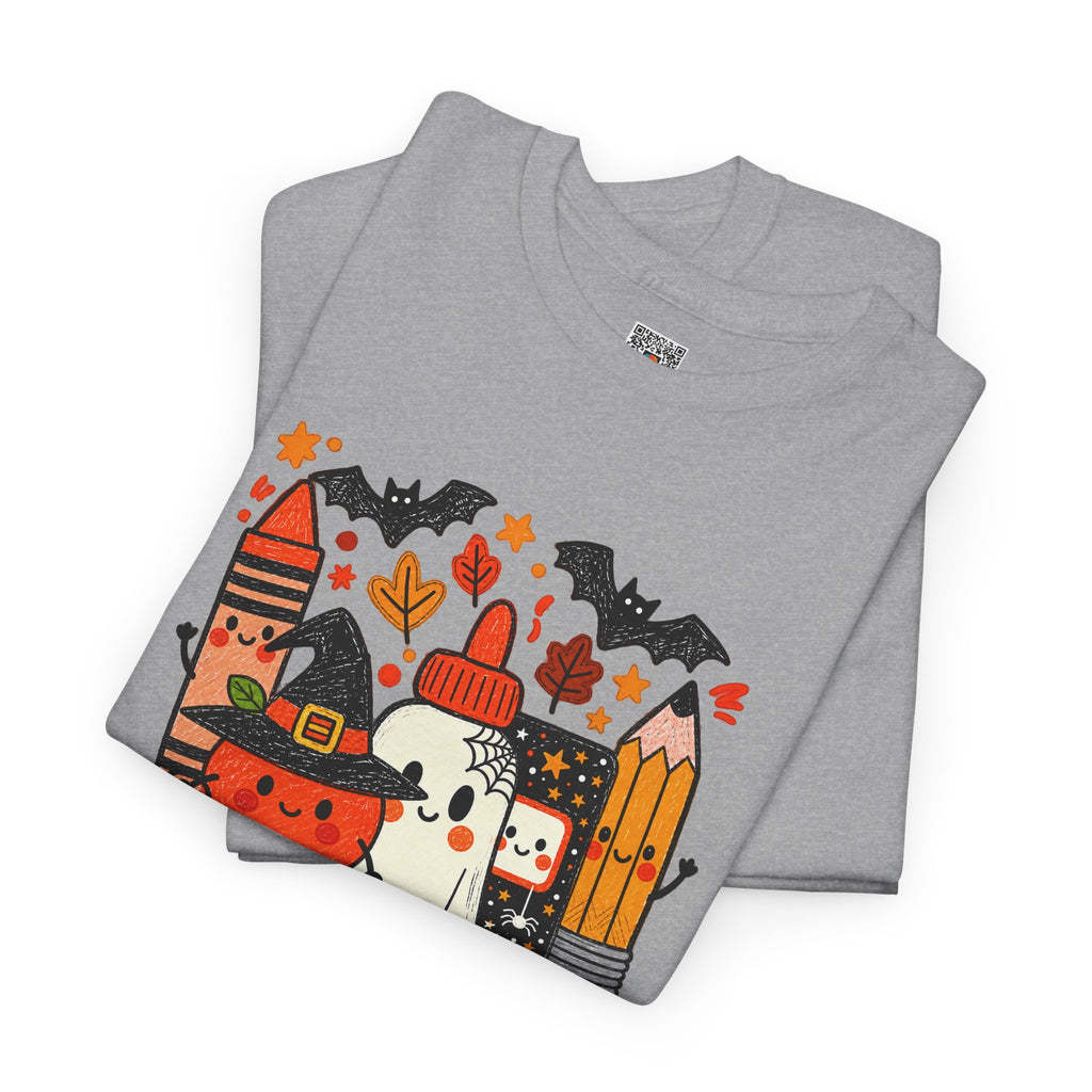 Spooky School Supplies T-Shirt | Cute Halloween Teacher & Student Graphic Tee | Cr8tive Designs
