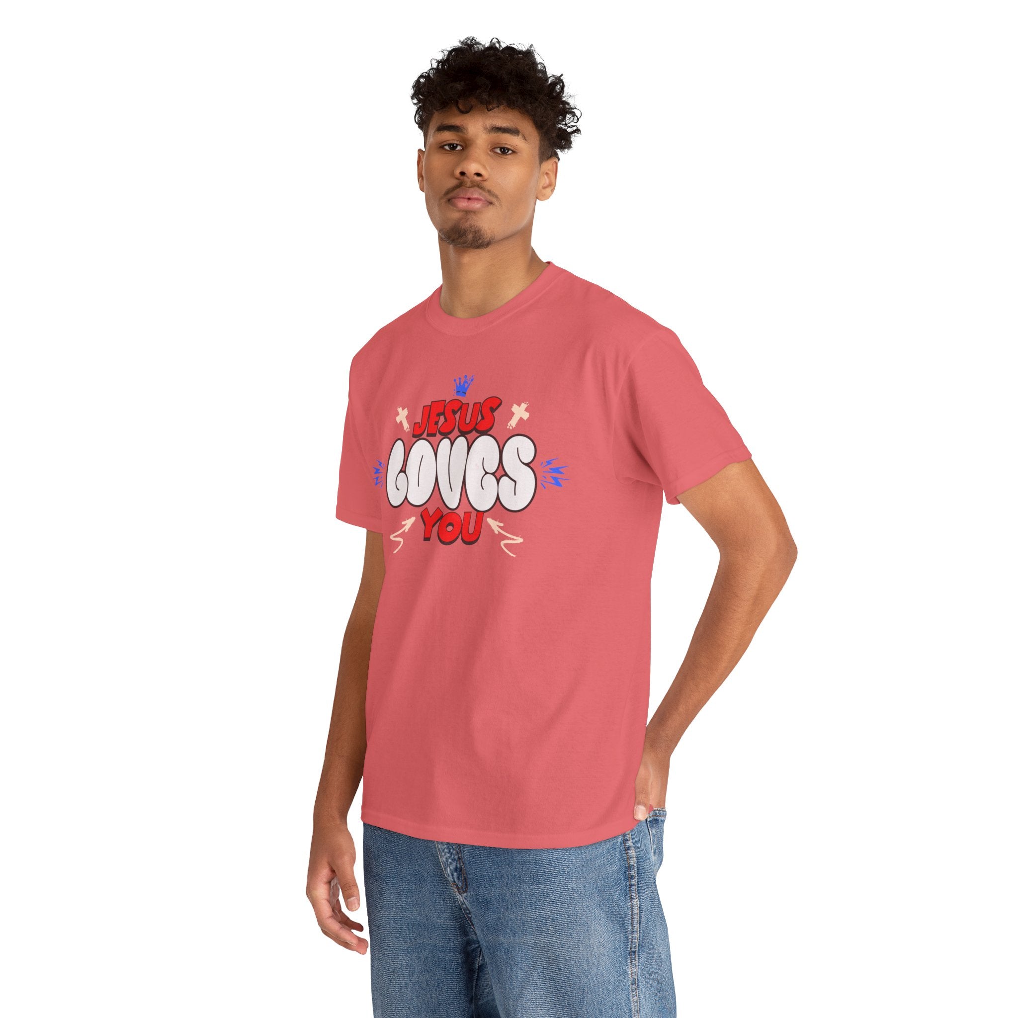 Jesus Loves You T-Shirt | Christian Faith Graphic Tee | Cr8tive Designs