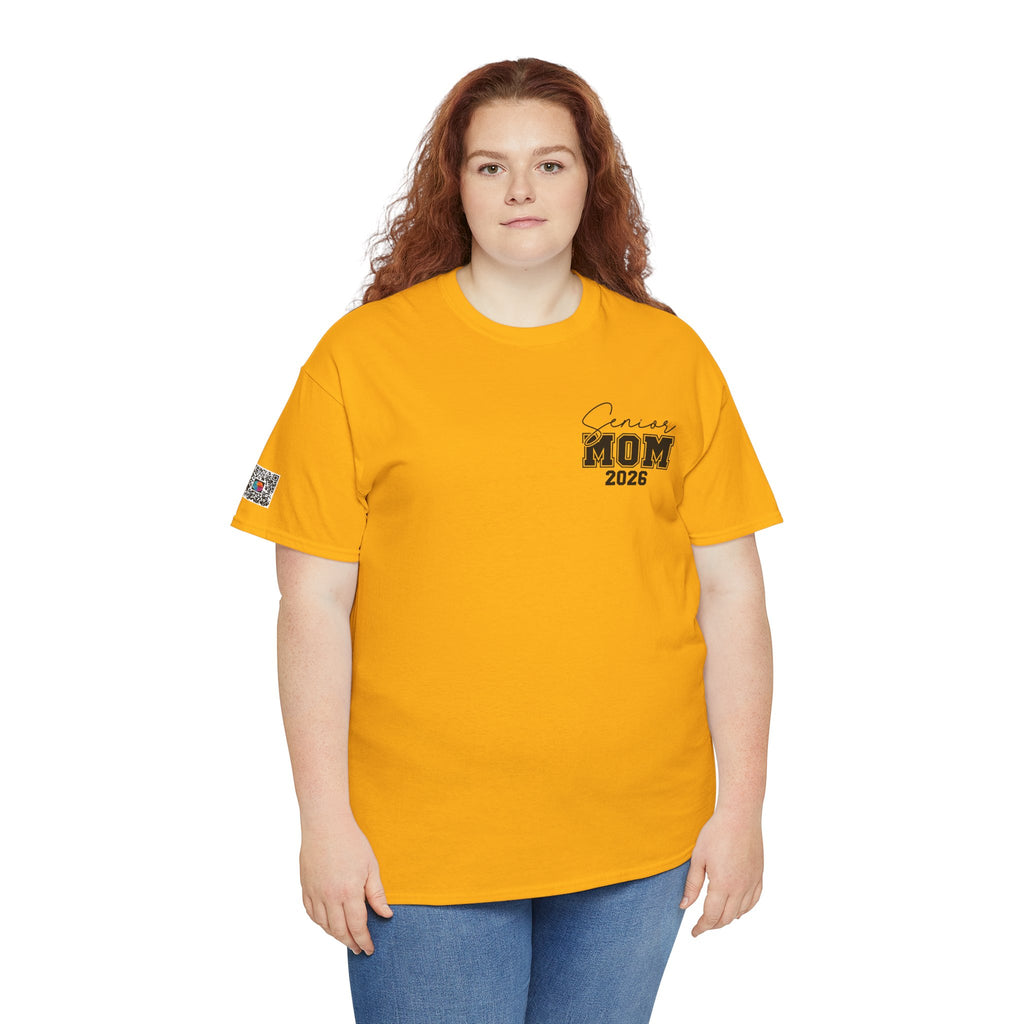 Senior Mom 2026 Front & Back T-Shirt | Proud Mom Graduation Tee | Class of 2026 Parent Shirt | Cr8tive Designs