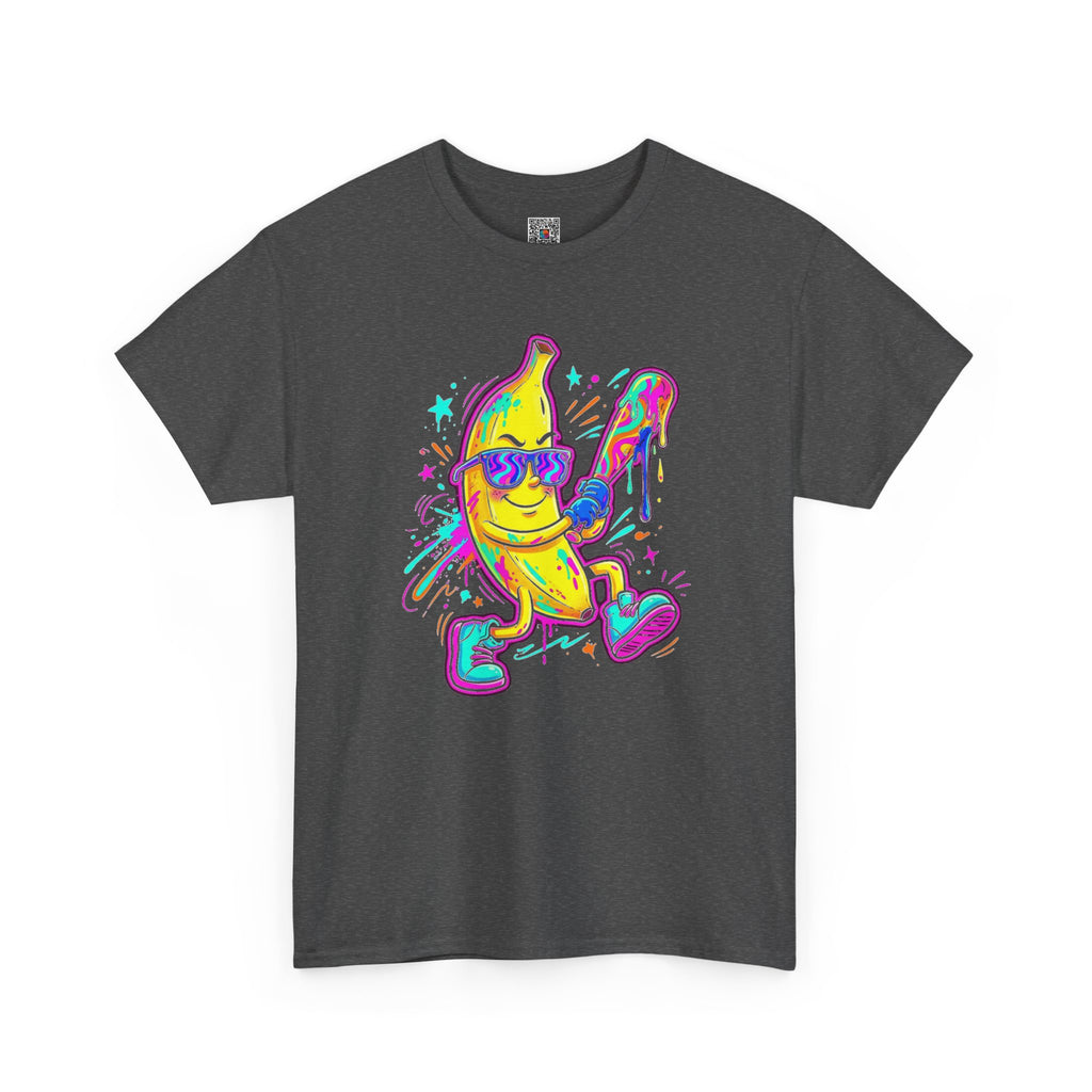 Banana Baseball Graphic T-Shirt | Neon Streetwear Tee | Cr8tive Designs