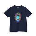Kids Halloween Ghost T-Shirt | Neon Spooky Pumpkin | Cr8tive Designs