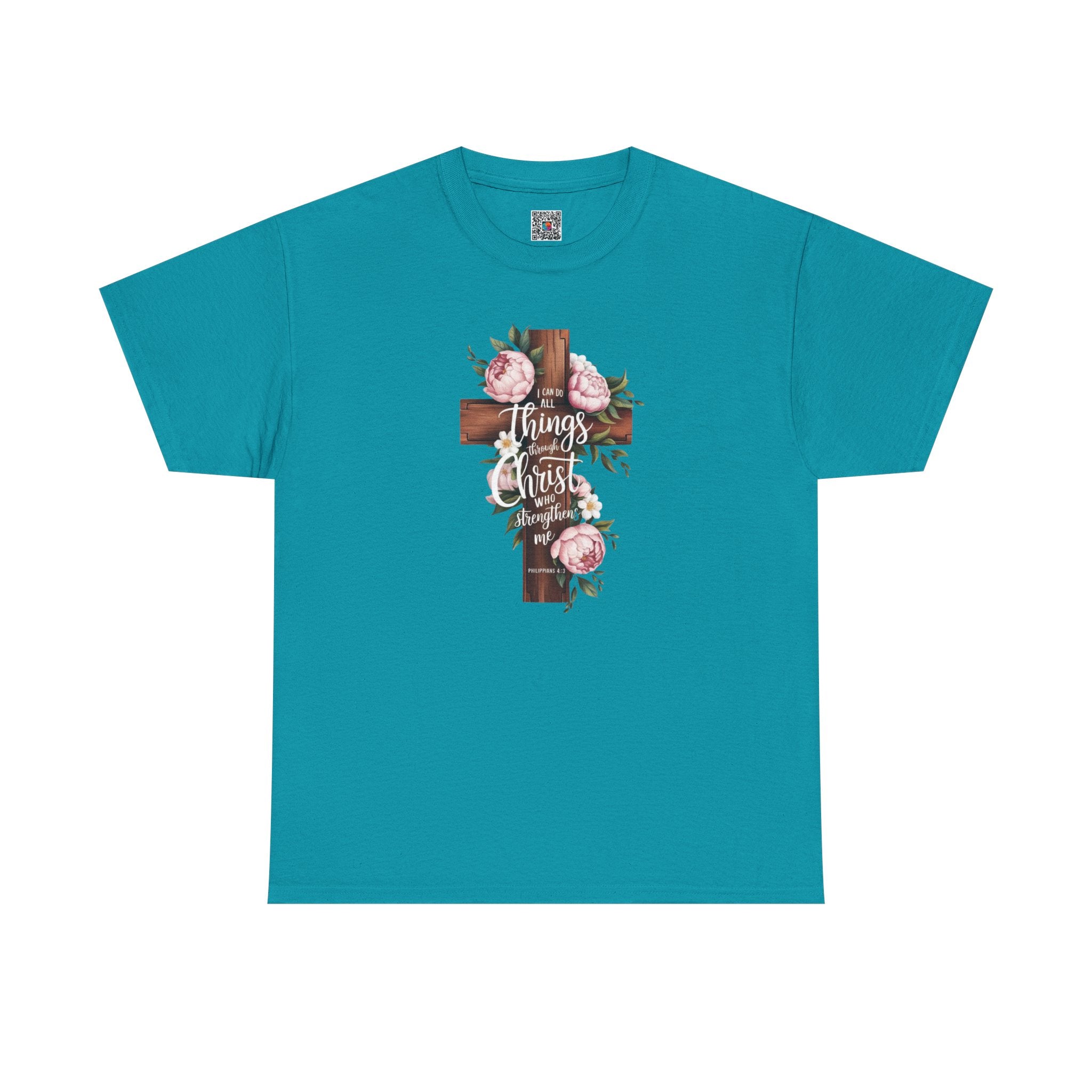 All Things Through Christ Inspirational T-Shirt/Cr8tive Designs