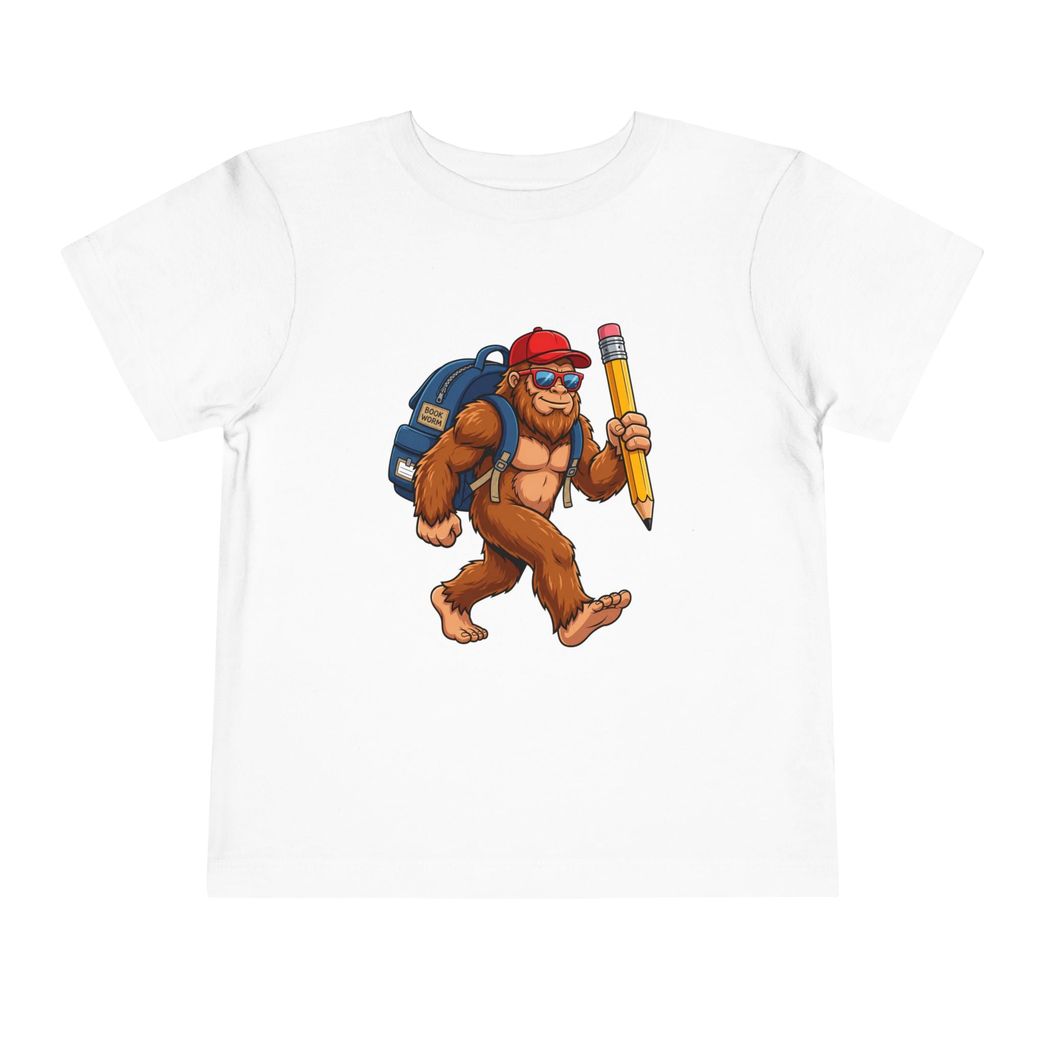 Bigfoot Back-to-School Toddler Tee | Funny Sasquatch T-Shirt | Cr8tive Designs