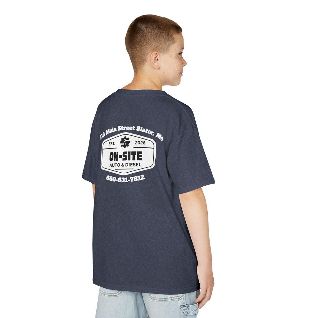 On-Site Auto & Diesel Custom Business Youth T-Shirt | Automotive Workwear | Cr8tive Designs