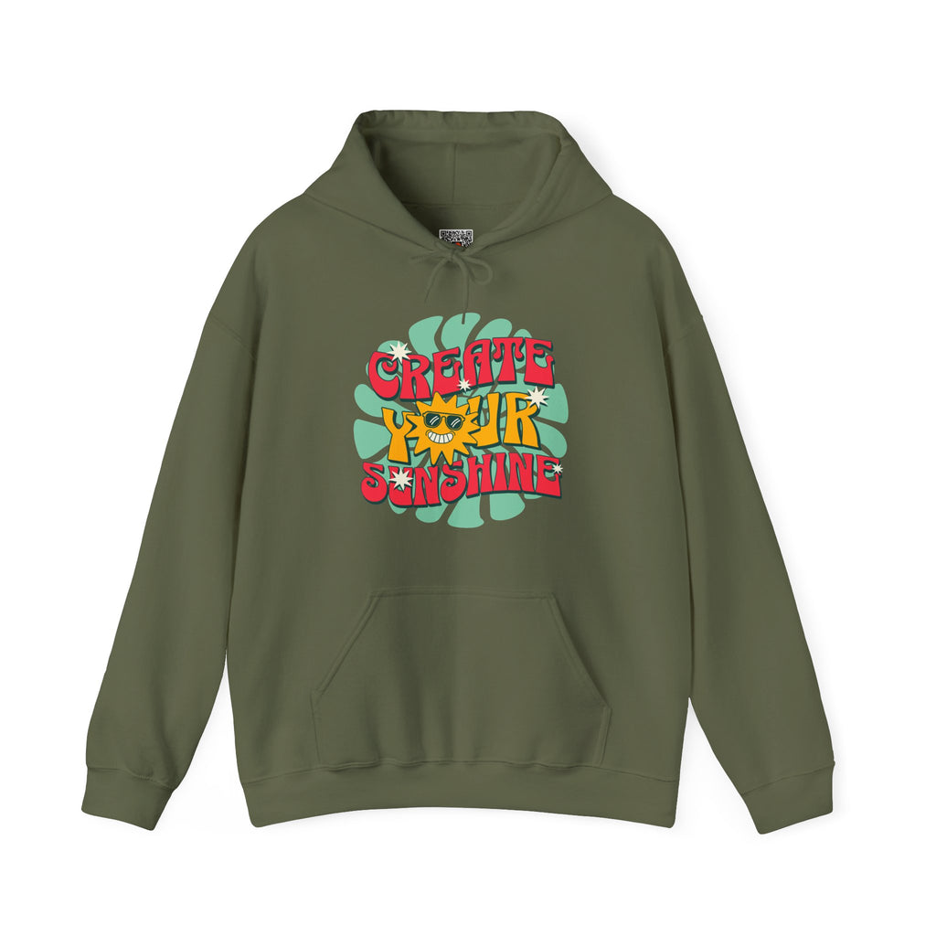 Create Your Sunshine | Colorful Retro-Inspired Hoodie | Cr8tive Designs