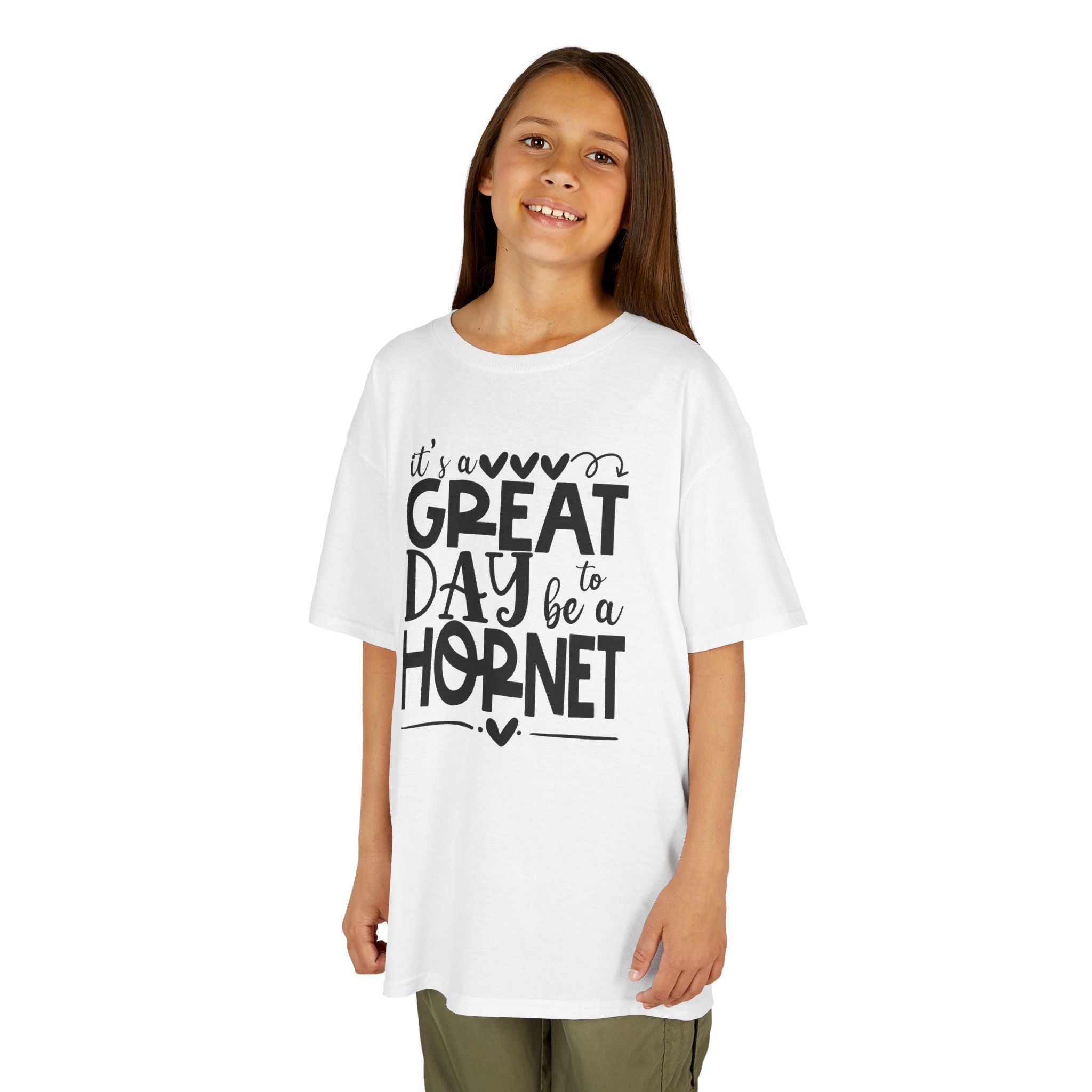 It's a Great Day to Be a Hornet Youth T-Shirt | School Spirit Kids Tee | Cr8tive Designs
