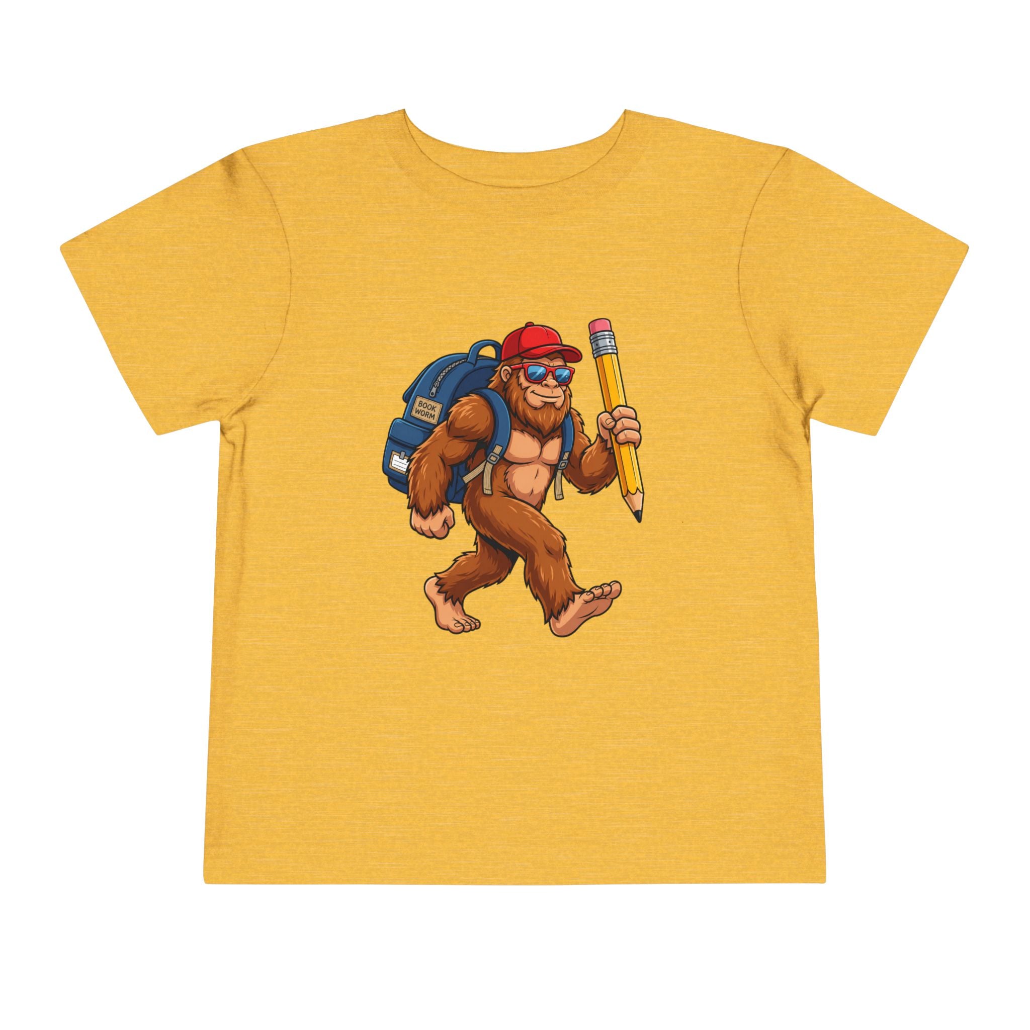 Bigfoot Back-to-School Toddler Tee | Funny Sasquatch T-Shirt | Cr8tive Designs