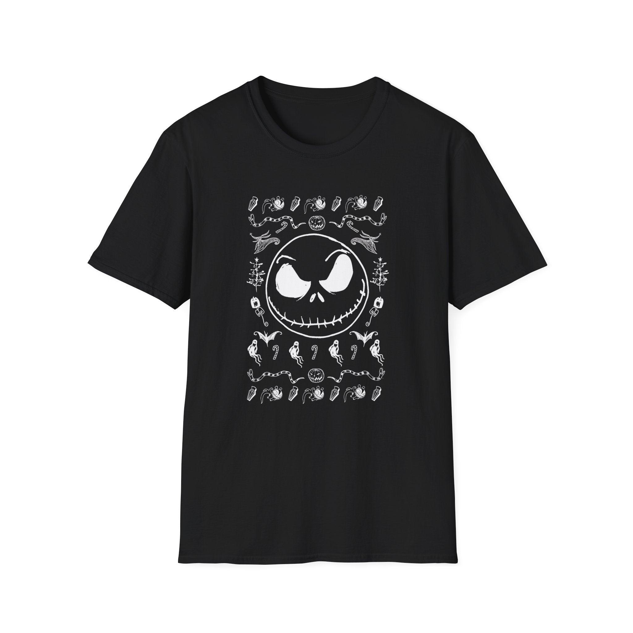 Jack Skellington Skull T-Shirt | Halloween Gothic Horror Tee | Cr8tive Designs