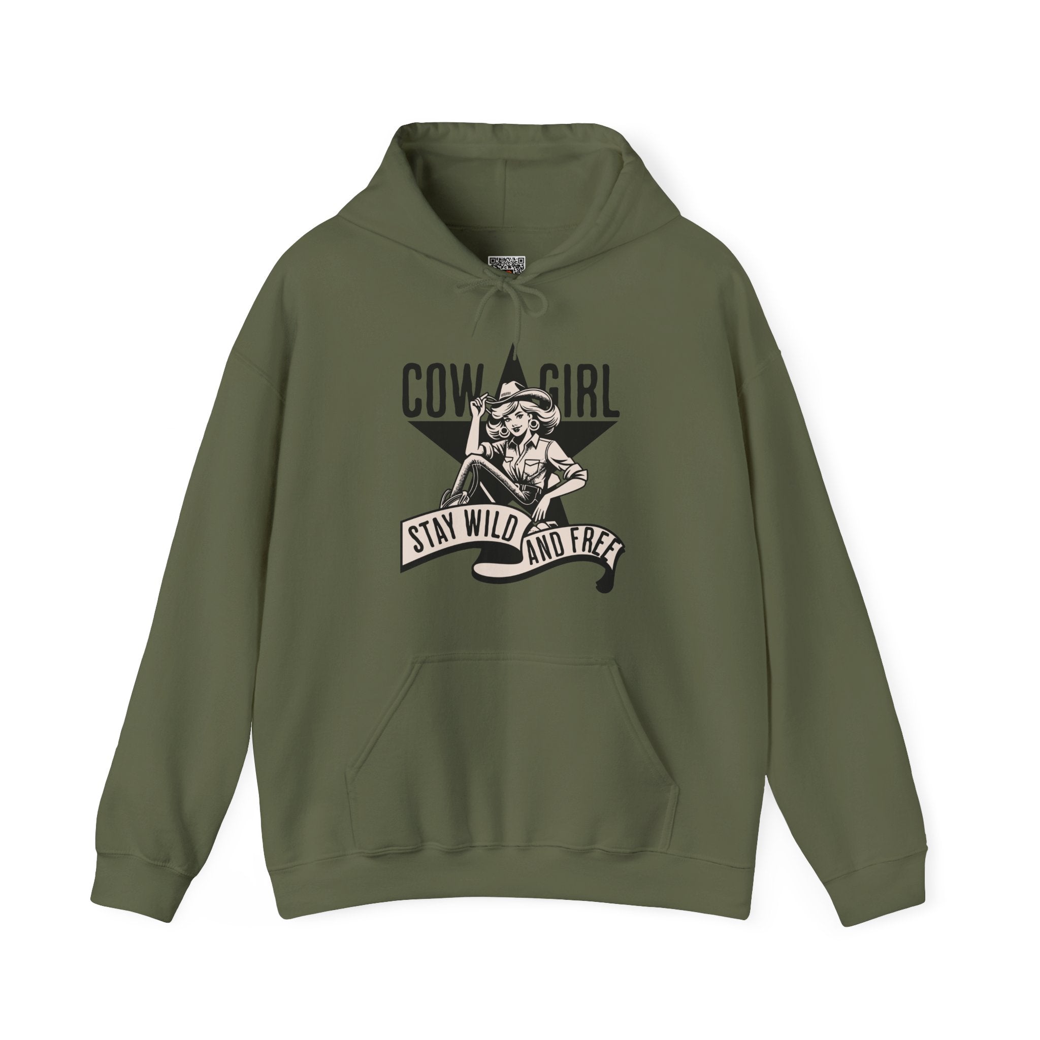 Cowgirl Stay Wild and Free | Vintage Western Hoodie | Cr8tive Designs