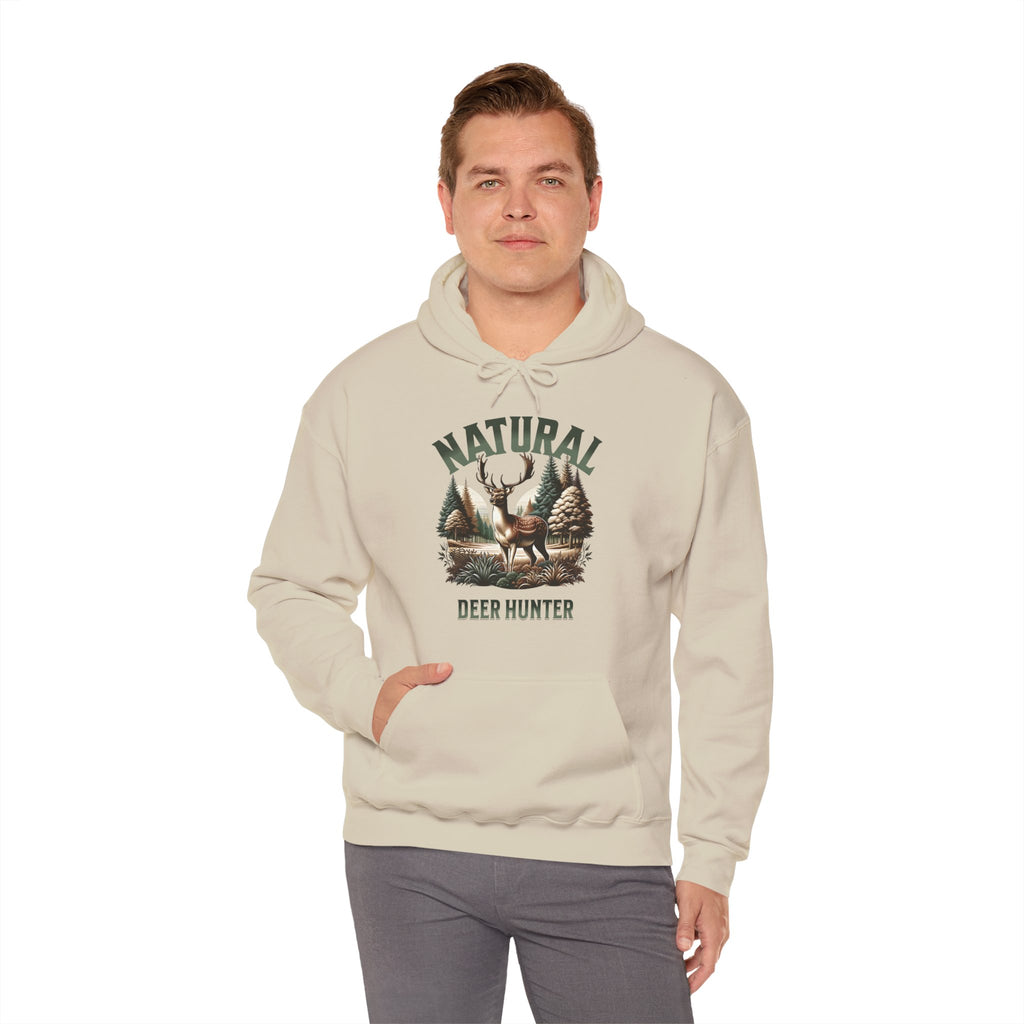 Natural Deer Hunter Hoodie | Woodland Wildlife & Hunting Design | Cr8tive Designs
