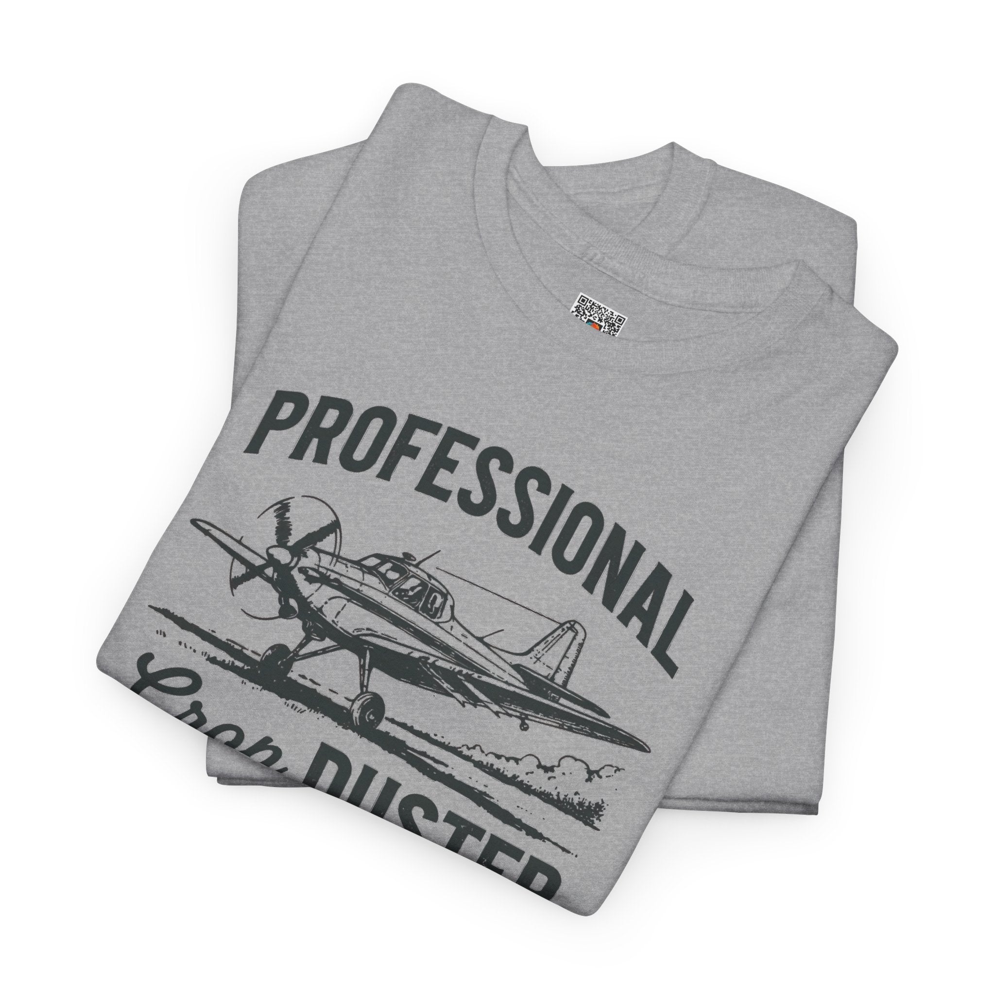 Professional Crop Duster T-Shirt | Funny Airplane Humor Dad Joke Tee | Cr8tive Designs