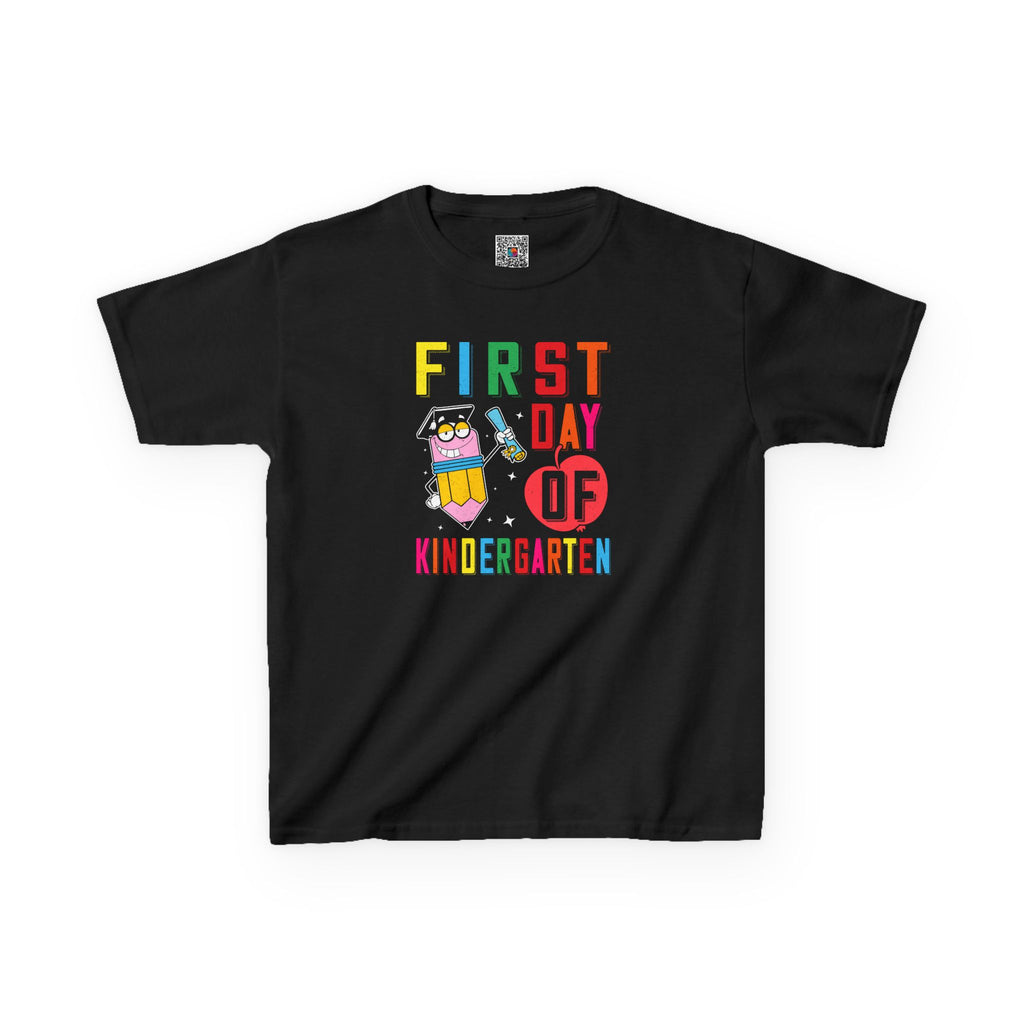 First Day of Kindergarten | Colorful Pencil Youth T-Shirt | Cr8tive Designs