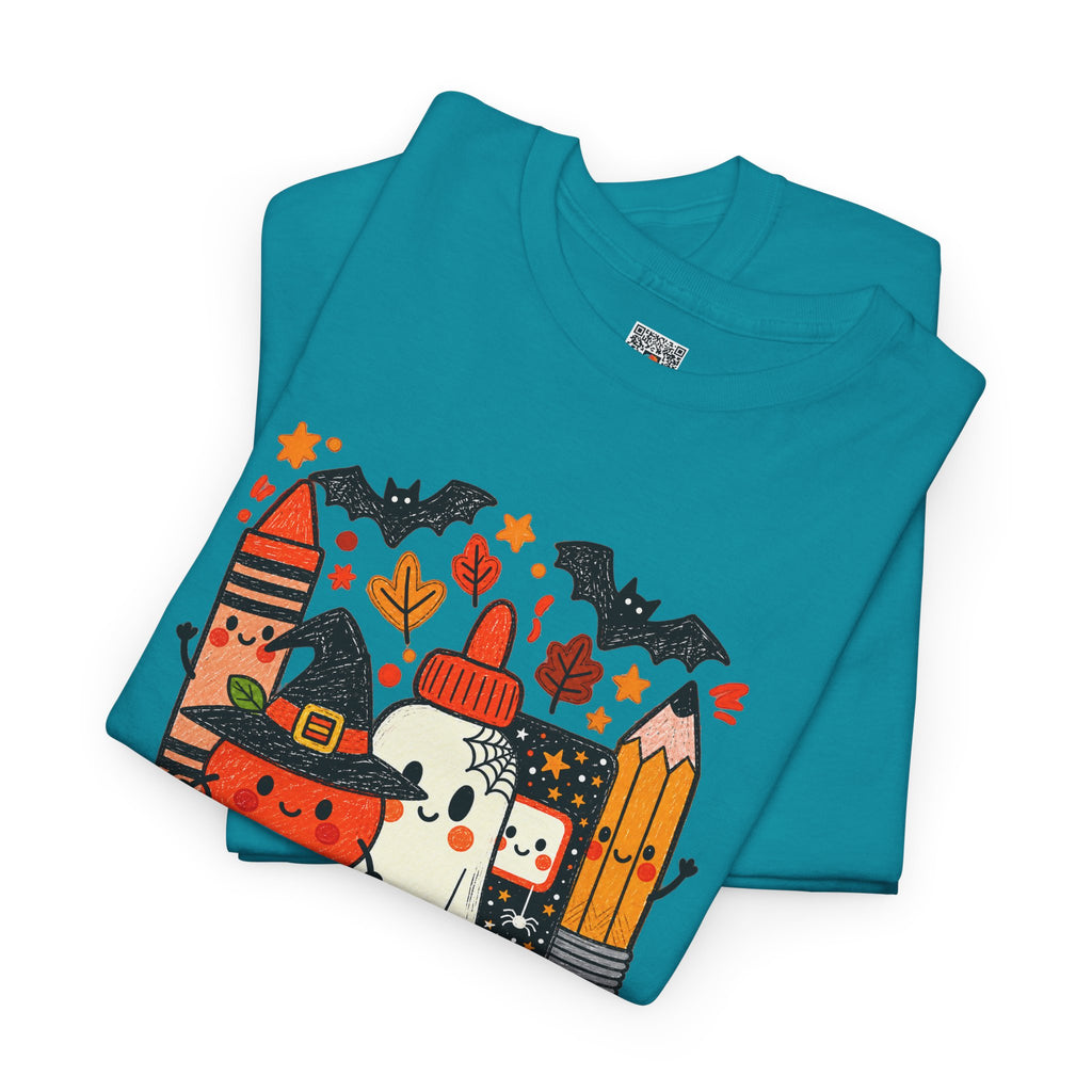 Spooky School Supplies T-Shirt | Cute Halloween Teacher & Student Graphic Tee | Cr8tive Designs