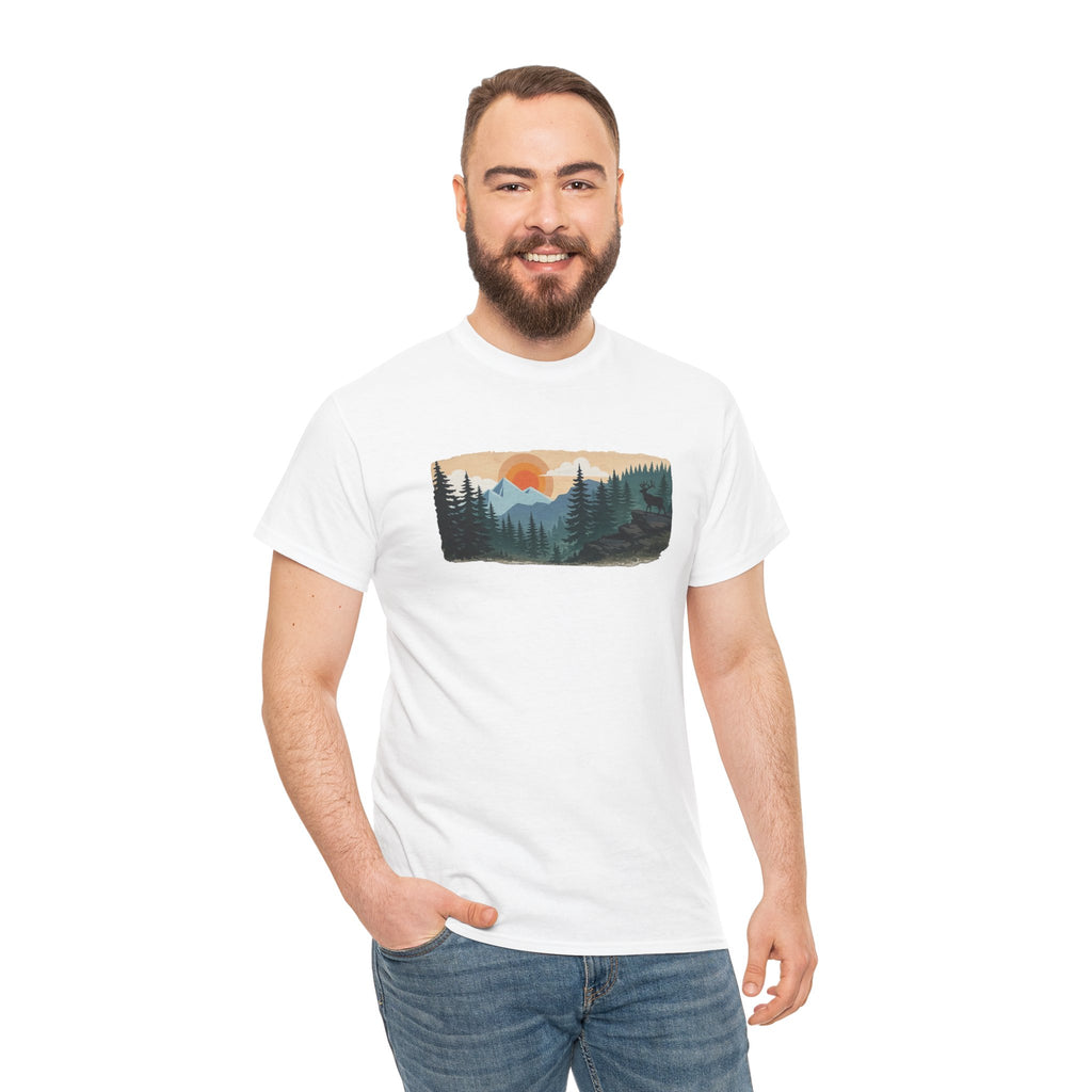 Sunset Mountain Landscape T-Shirt/Cr8tive Designs