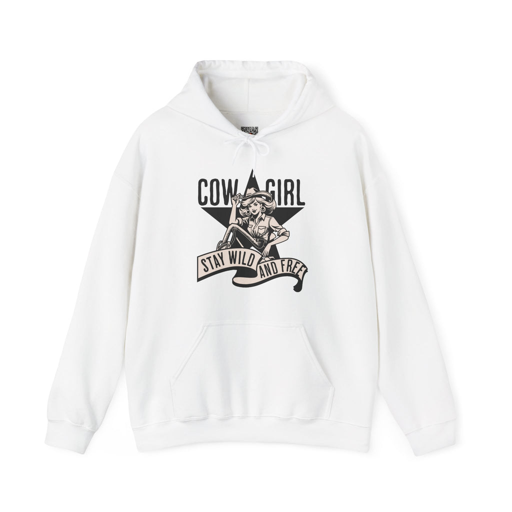 Cowgirl Stay Wild and Free | Vintage Western Hoodie | Cr8tive Designs