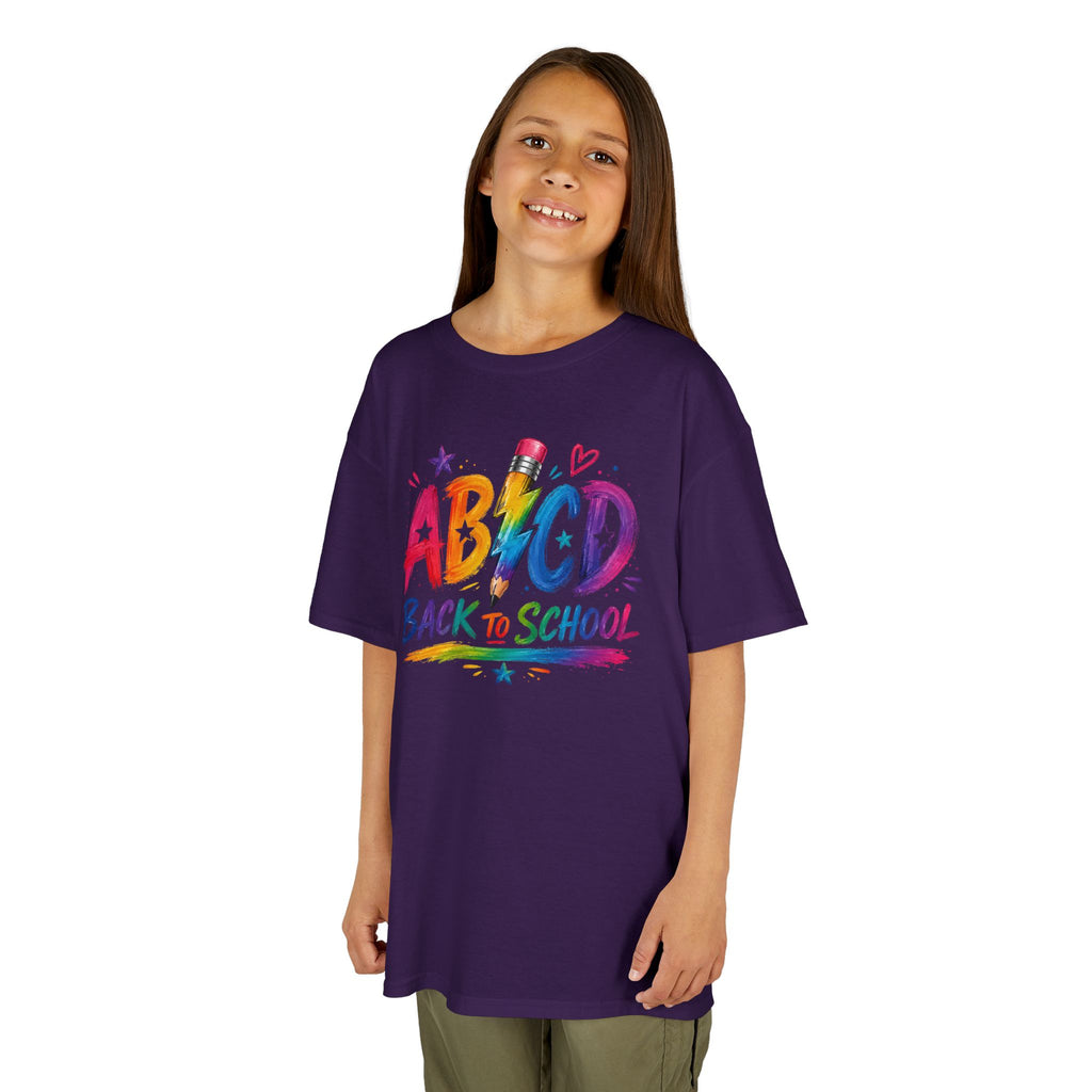 ABC Back to School | Colorful Pencil Youth T-Shirt | Cr8tive Designs