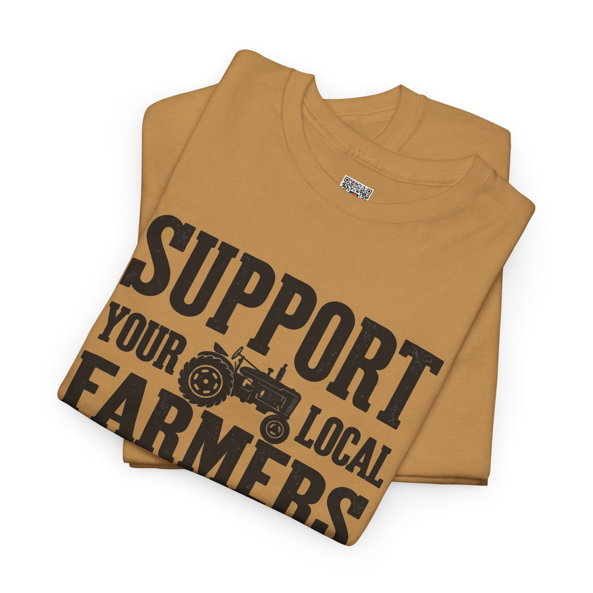 Support Your Local Farmers T-Shirt | Rustic Tractor Agriculture Graphic Tee | Cr8tive Designs