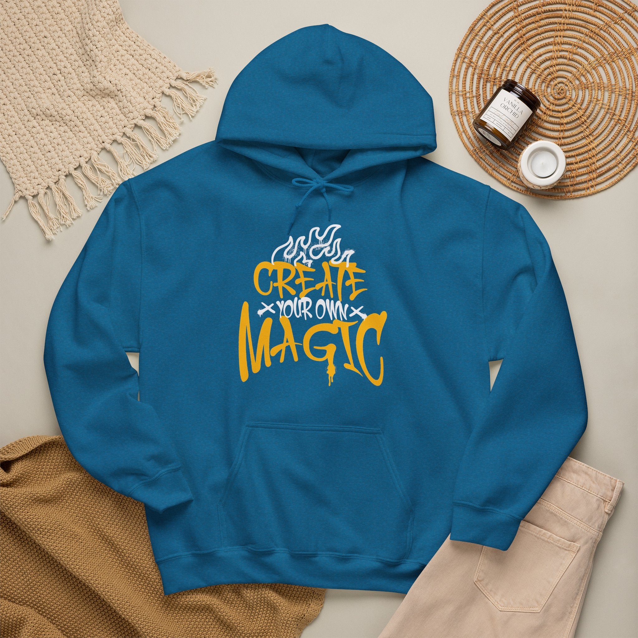 Create Your Own Magic | Bold Inspirational Hoodie | Cr8tive Designs
